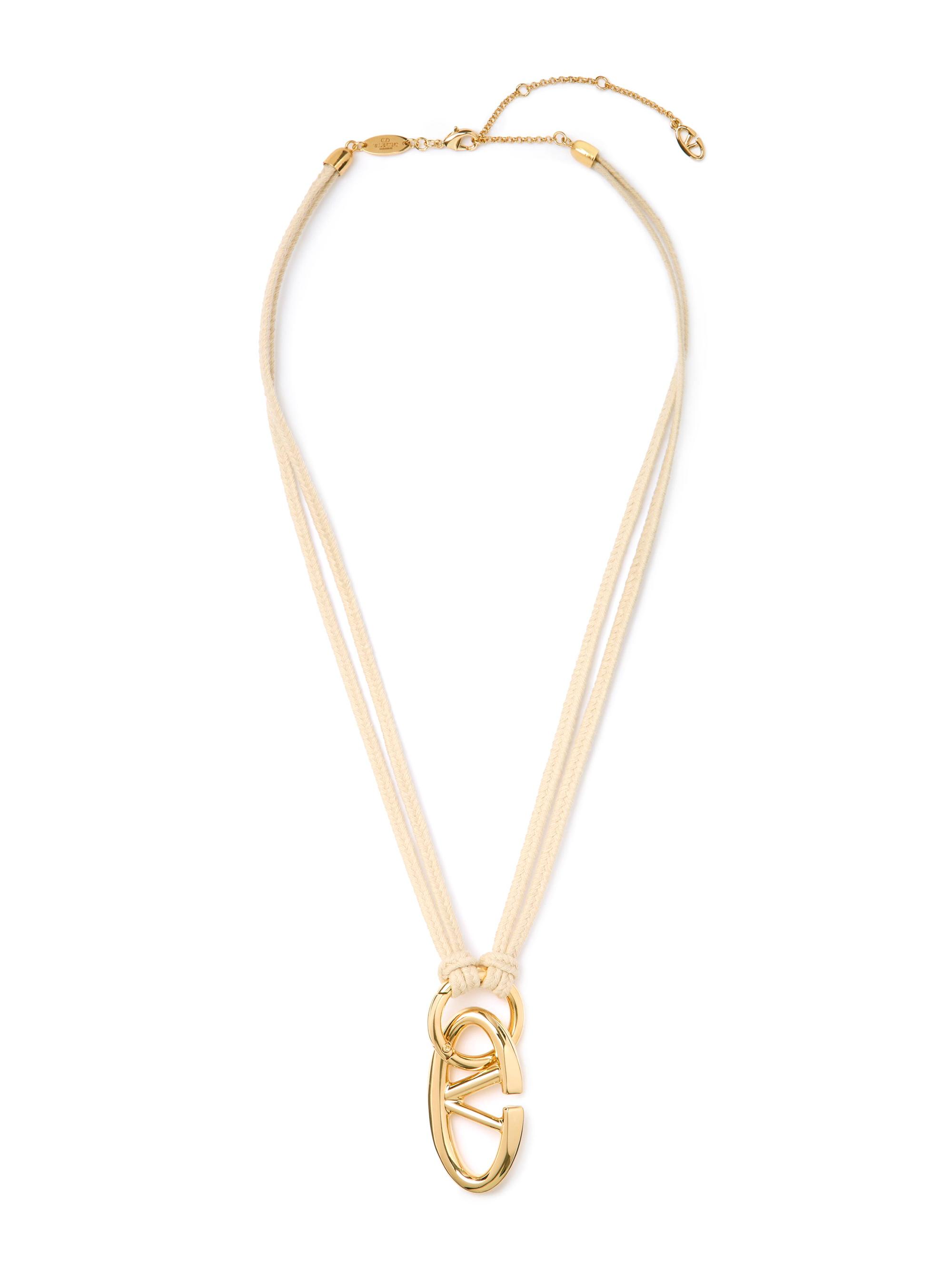Valentino Garavani Women's Vlogo The Bold Edition Rope and Metal Necklace - Rope