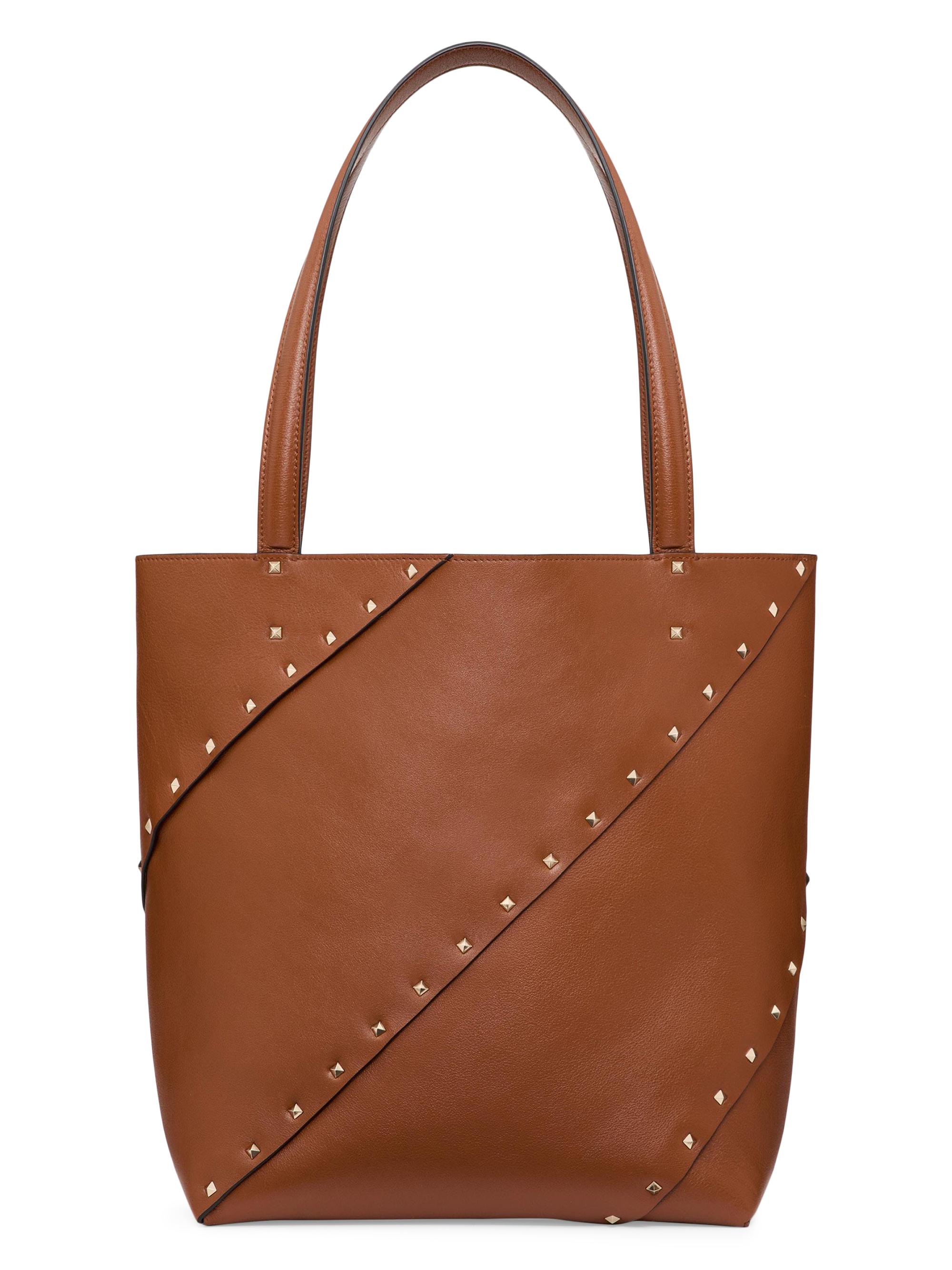 Valentino Garavani Women's Rockstud Wispy Shopping Bag in Calfskin - Tobacco