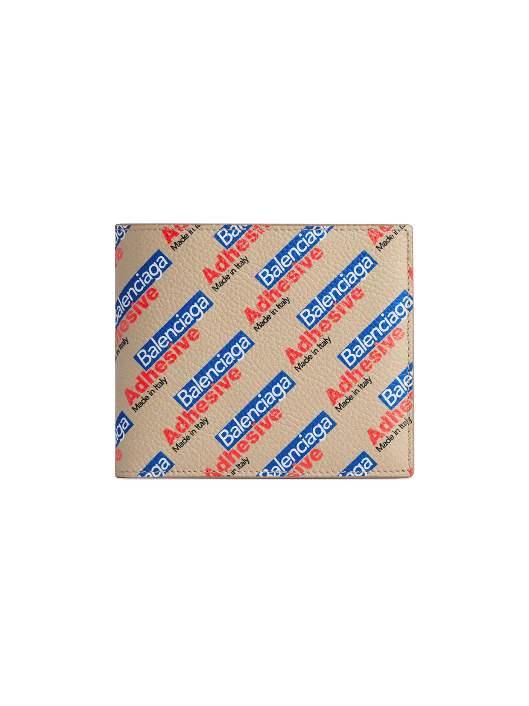 Balenciaga Men's Cash Squared Folded Wallet - Multicolored