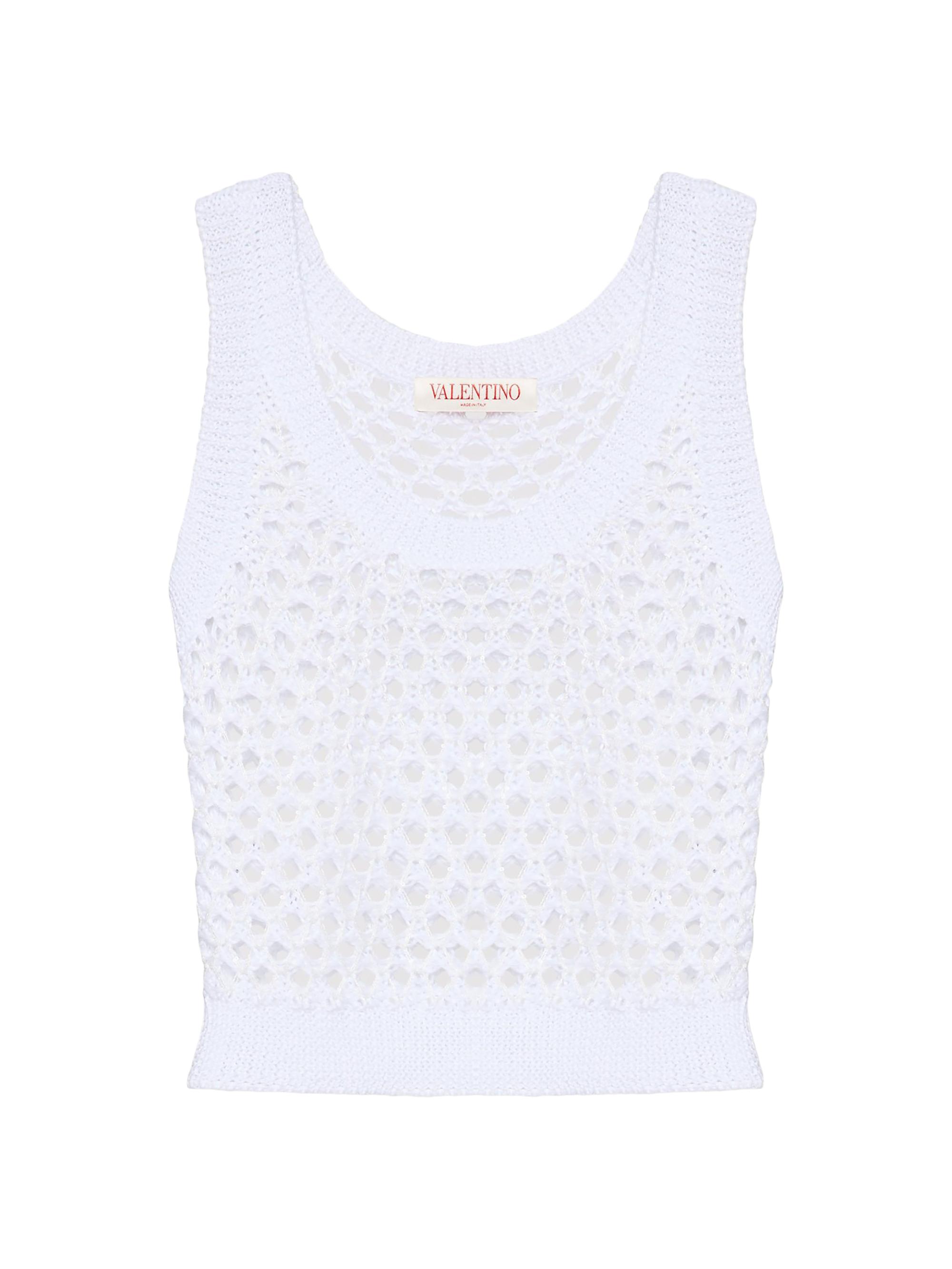 Valentino Garavani Women's Viscose, Lurex and Sequin Top - White