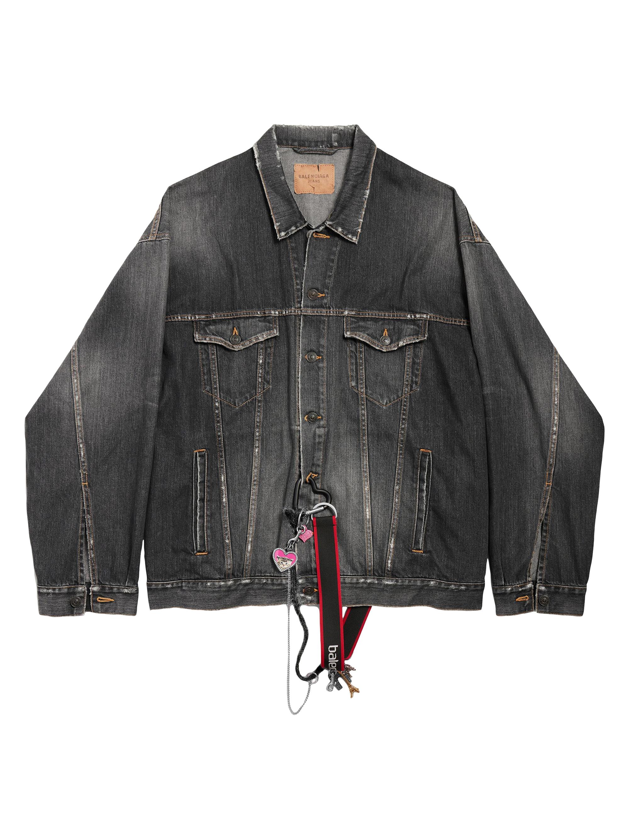 Balenciaga Patched Destroyed Jacket | Saks Fifth Avenue