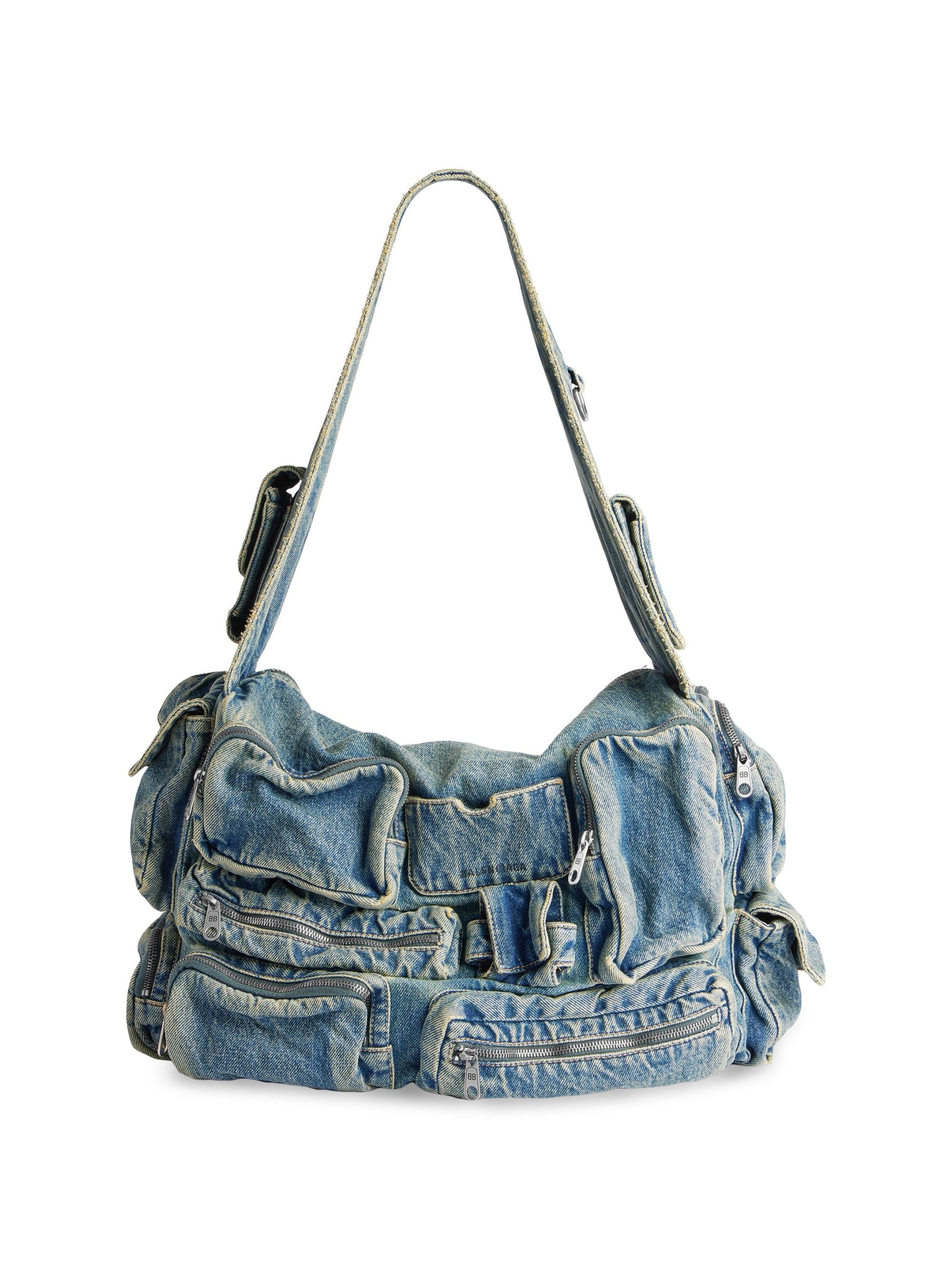 Balenciaga Men's Superbusy Messenger Bag - Blue