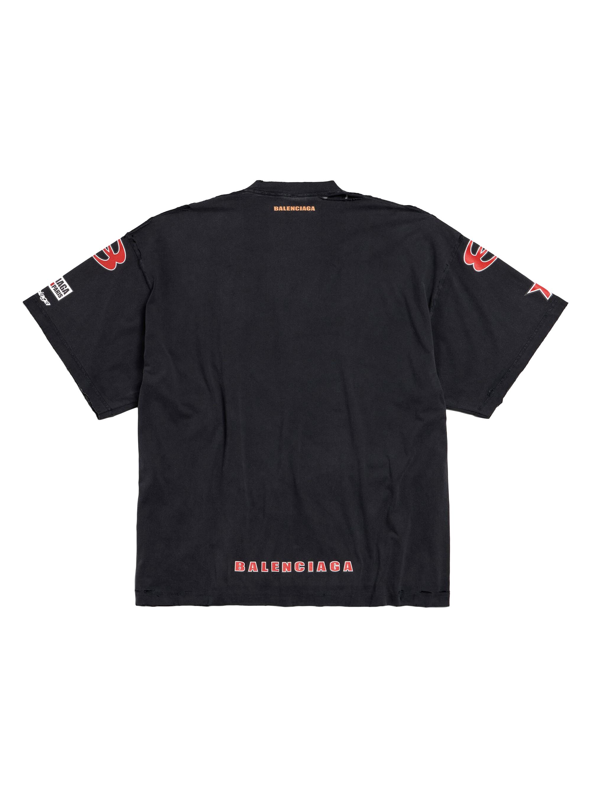 Balenciaga Sponsor Logos Oversized T-Shirt | Saks Fifth Avenue