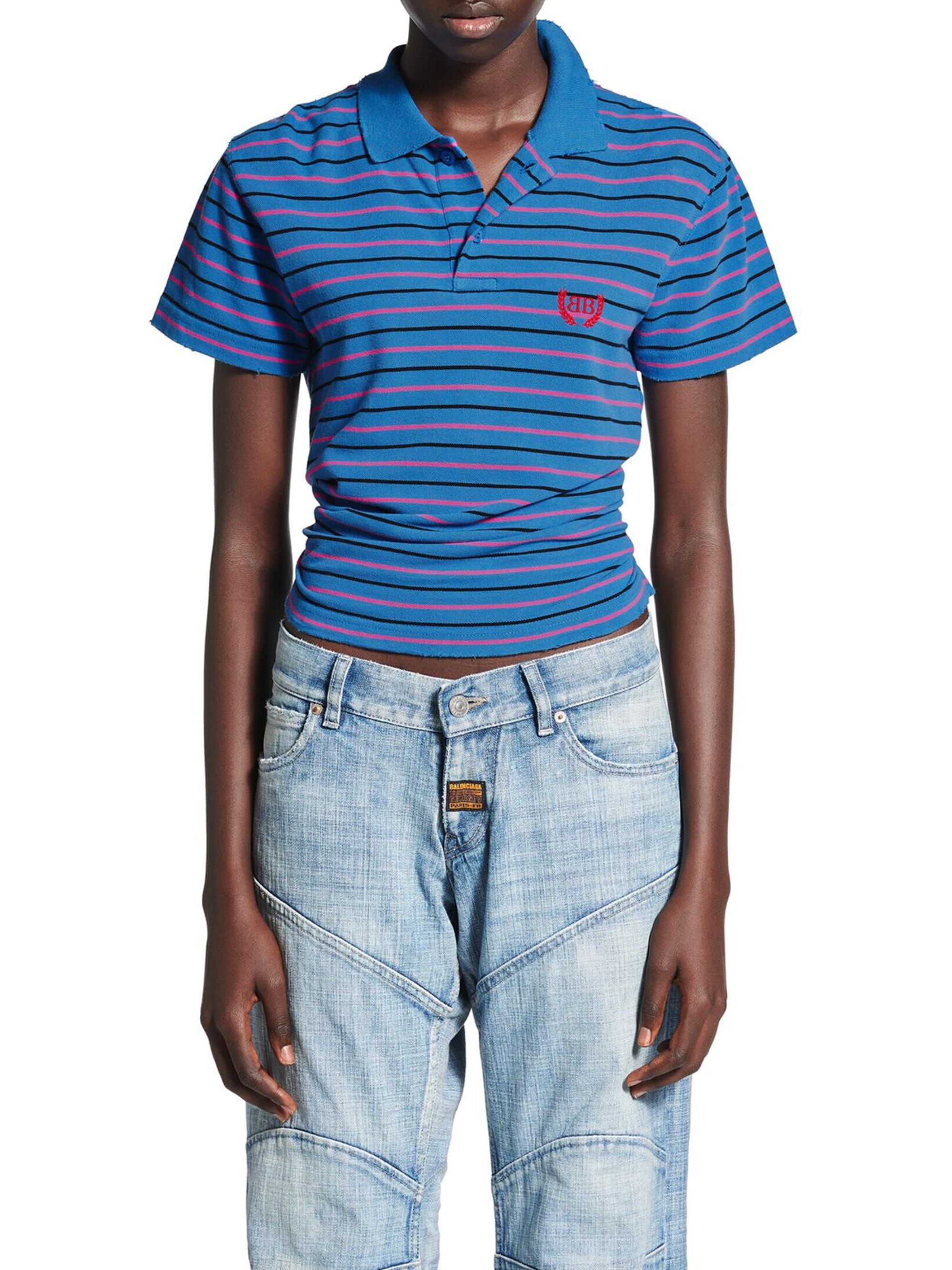 トップス BALENCIAGA 25Summer Laurel Classic Polo Balenciaga Laurel Classic Fitted Polo Shirt | Saks Fifth Avenue