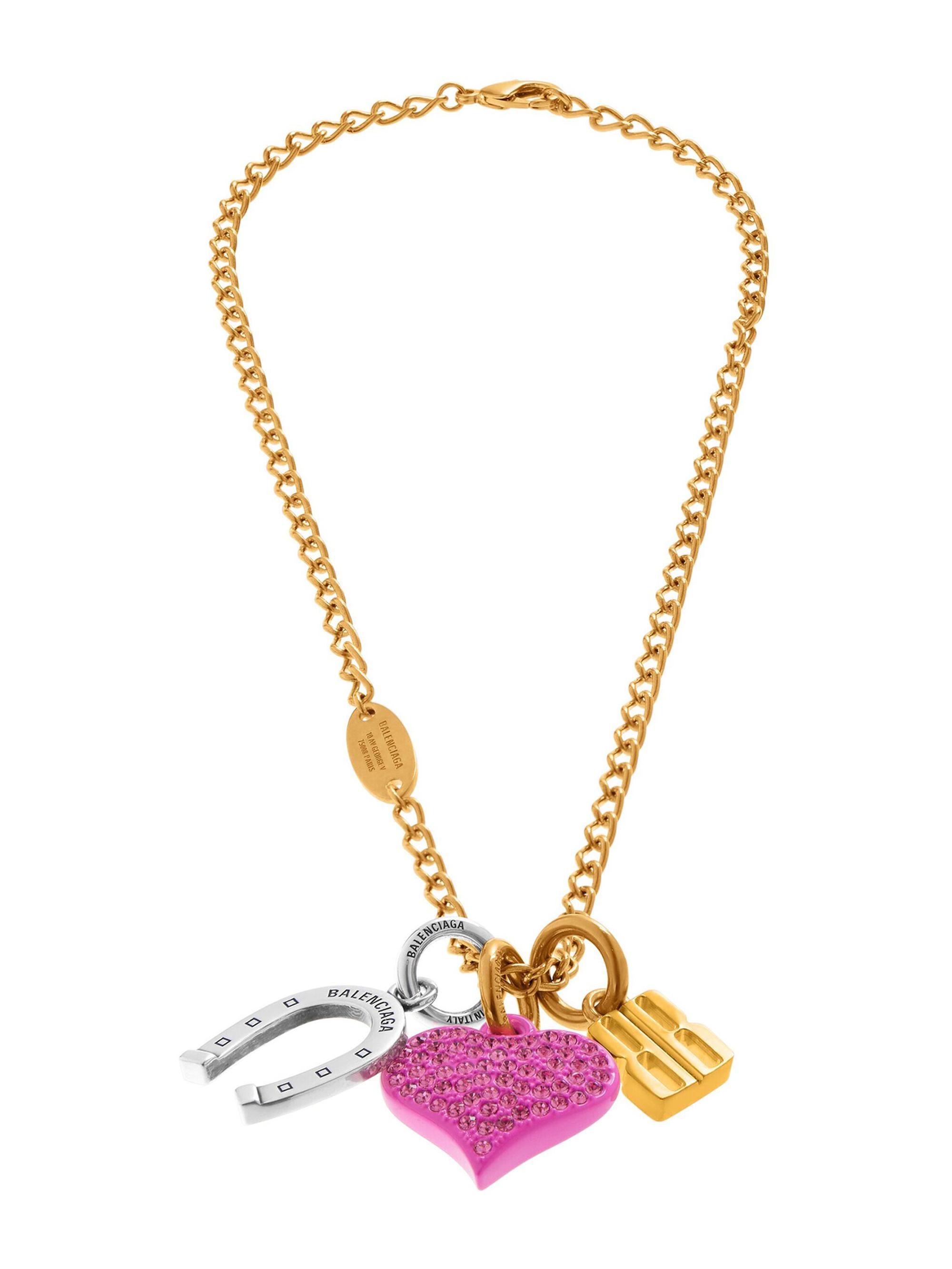 Balenciaga Men's Carousel Horseshoe Collector Necklace - Multicolored