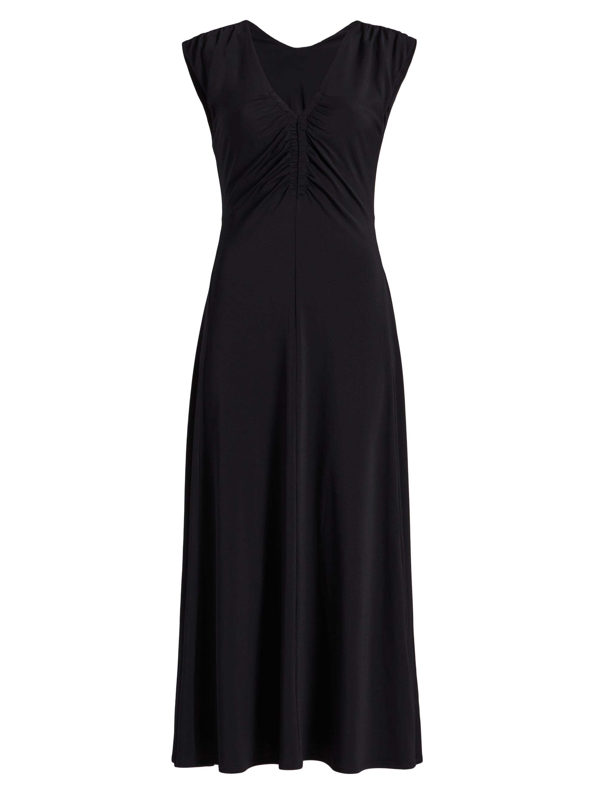 Derek Lam 10 Crosby Women's Isabel Ruched Sleeveless Midi-Dress - Black