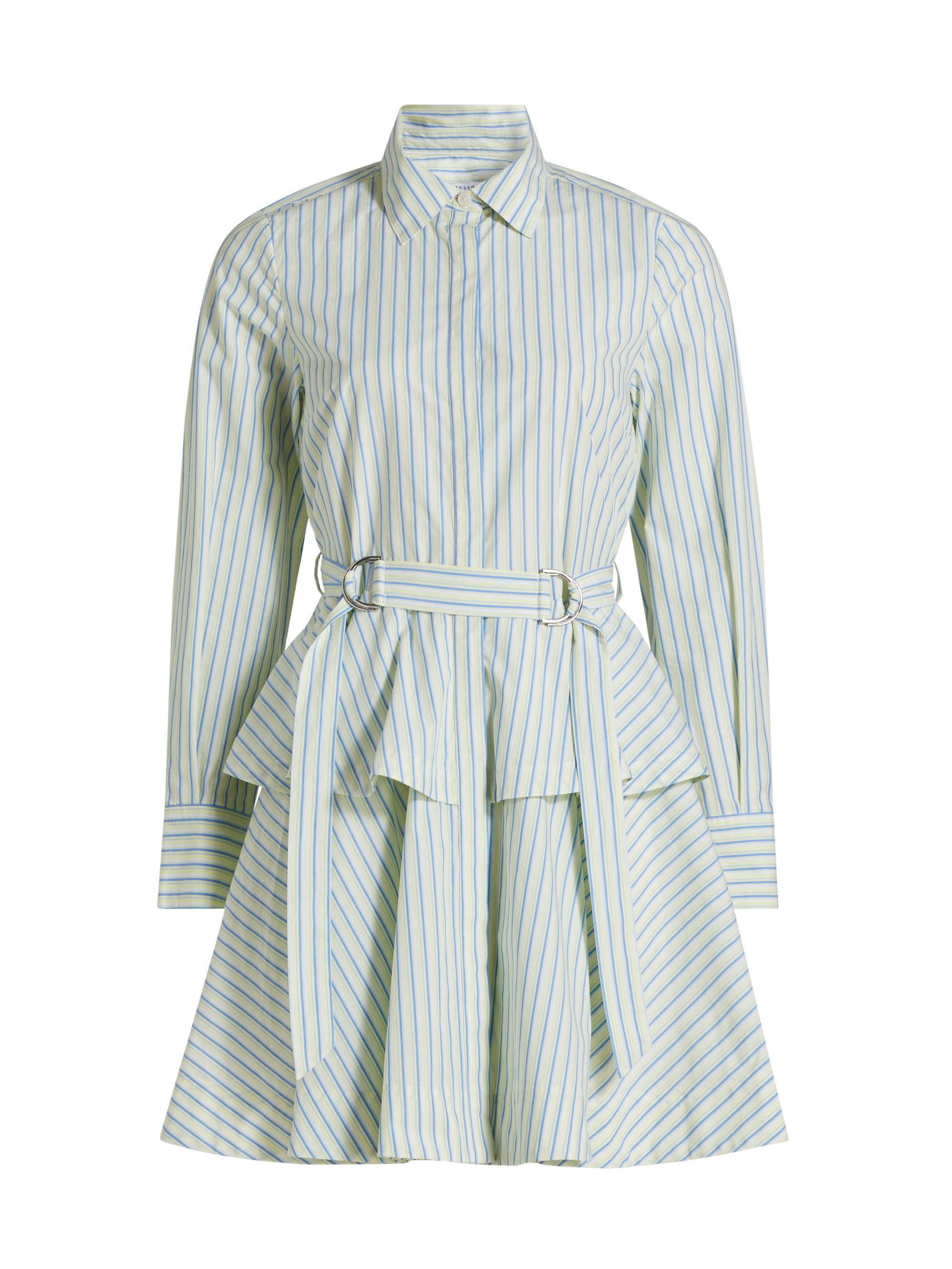 Derek Lam 10 Crosby Women's Katherine Belted Shirtdress - Electric Multi