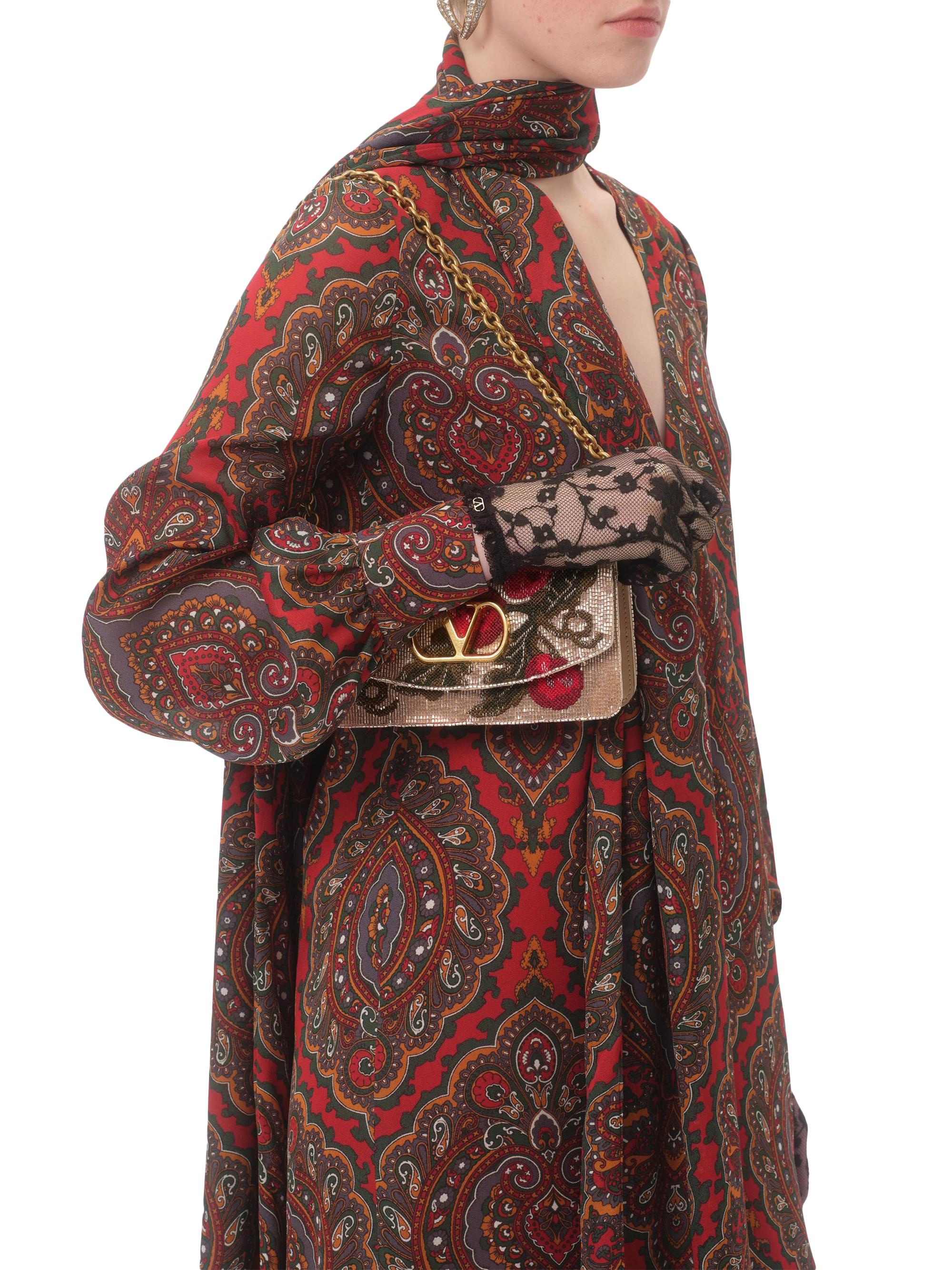 Valentino Garavani Vain Embroidered Shoulder Clutch | Saks Fifth