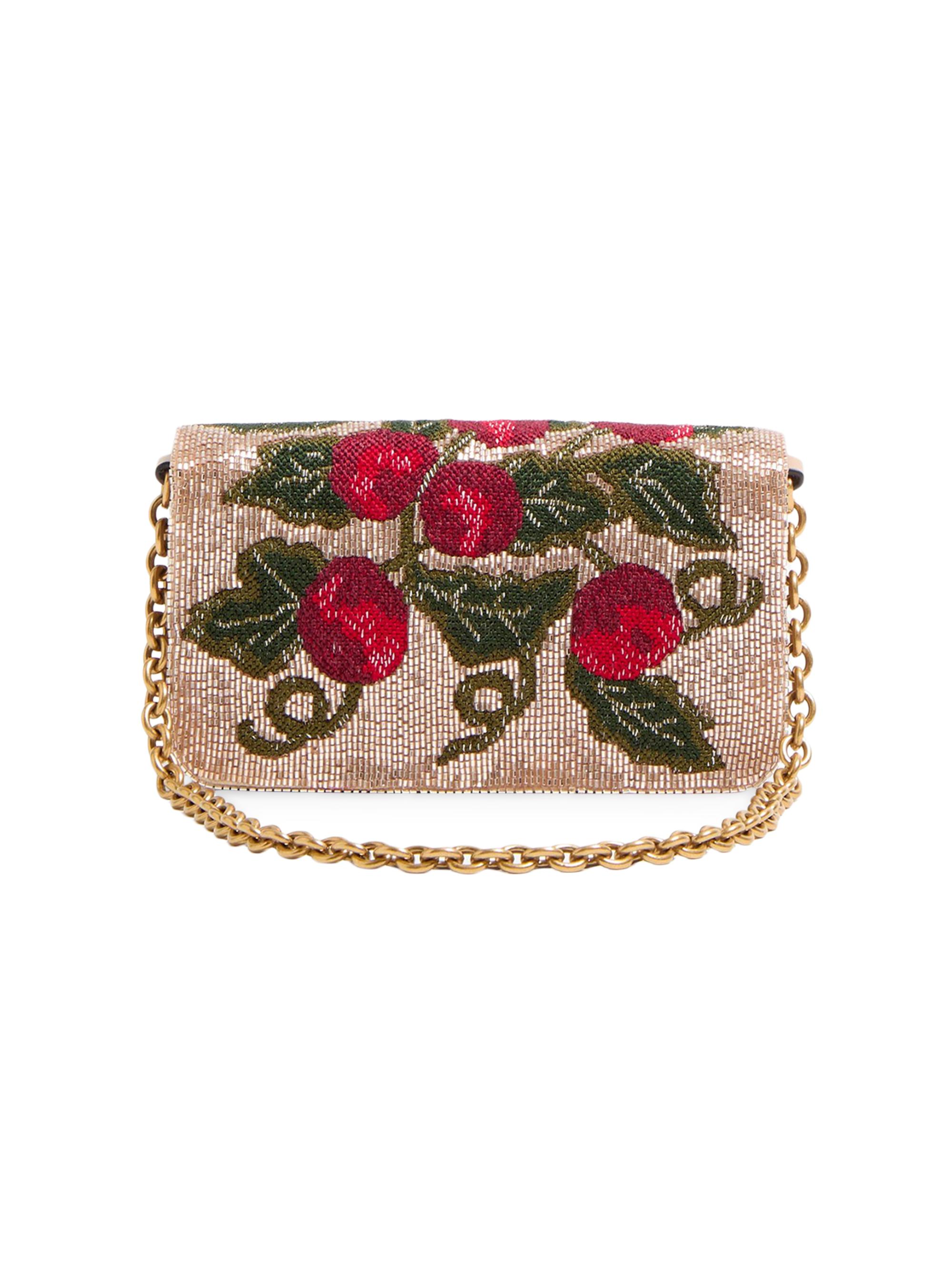 Valentino Garavani Vain Embroidered Shoulder Clutch | Saks Fifth