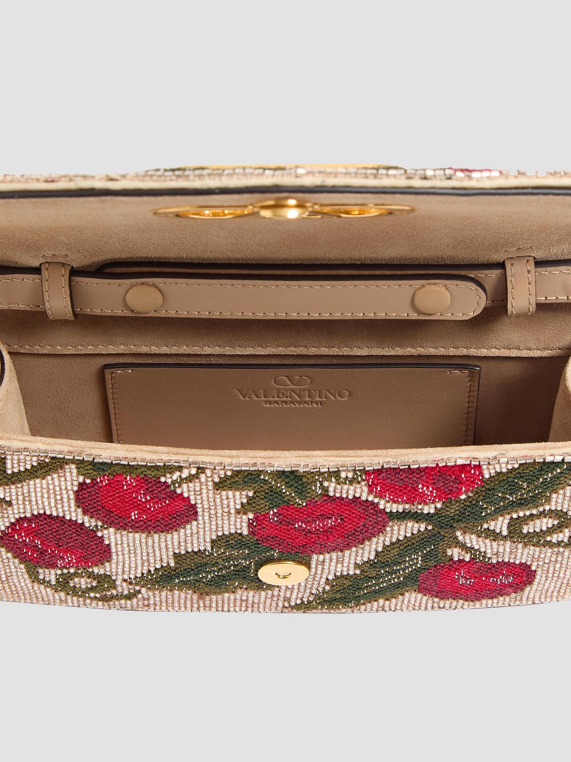 Valentino Garavani Vain Embroidered Shoulder Clutch | Saks Fifth