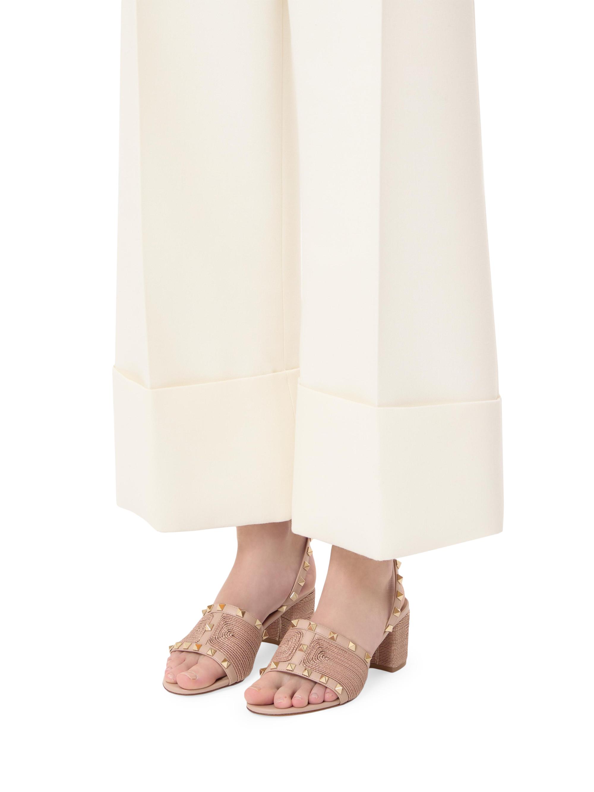 Valentino Garavani Rockstud Calfskin Sandals 60MM | Saks Fifth Avenue