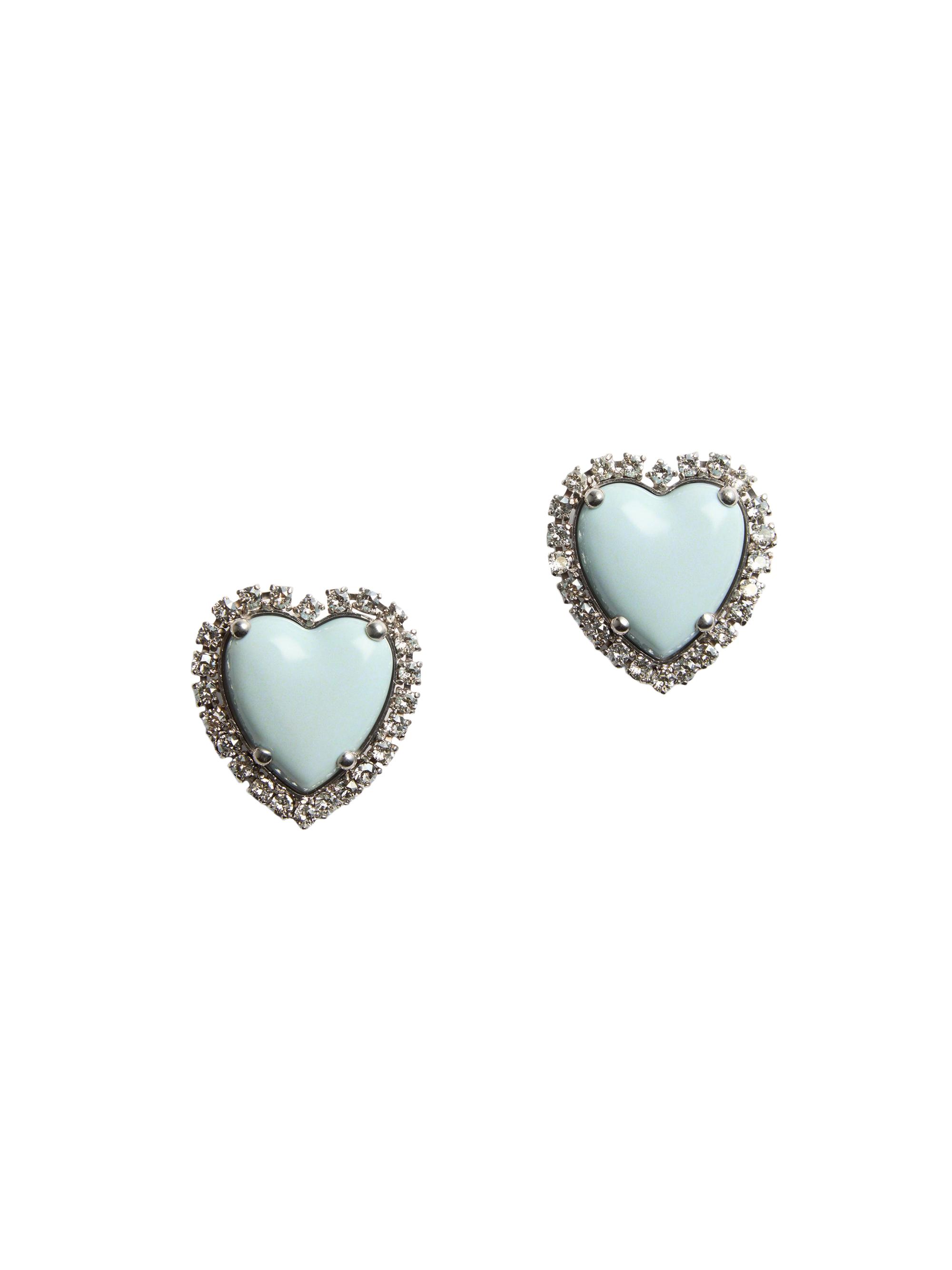 Valentino Garavani Women's Coeur Hyperbole Earrings in Swarovski Crystals - Azure