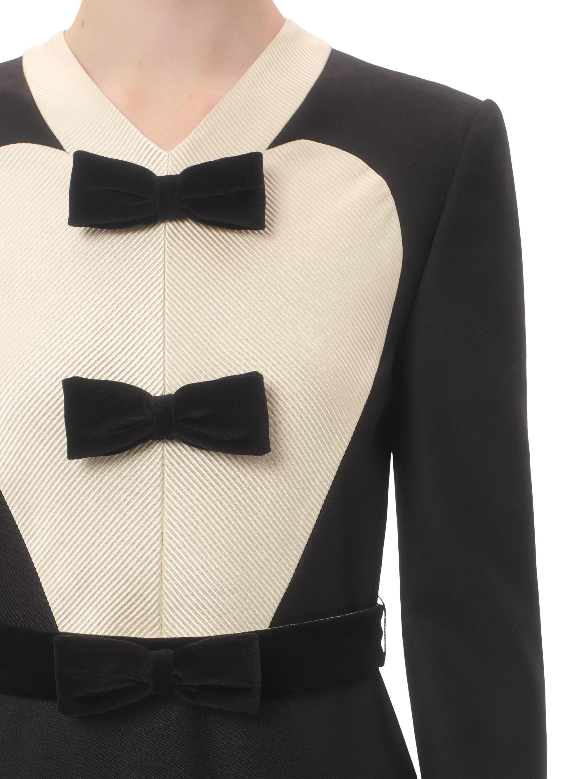 Valentino Garavani Virgin Wool Midi Dress With Bows | Saks Fifth