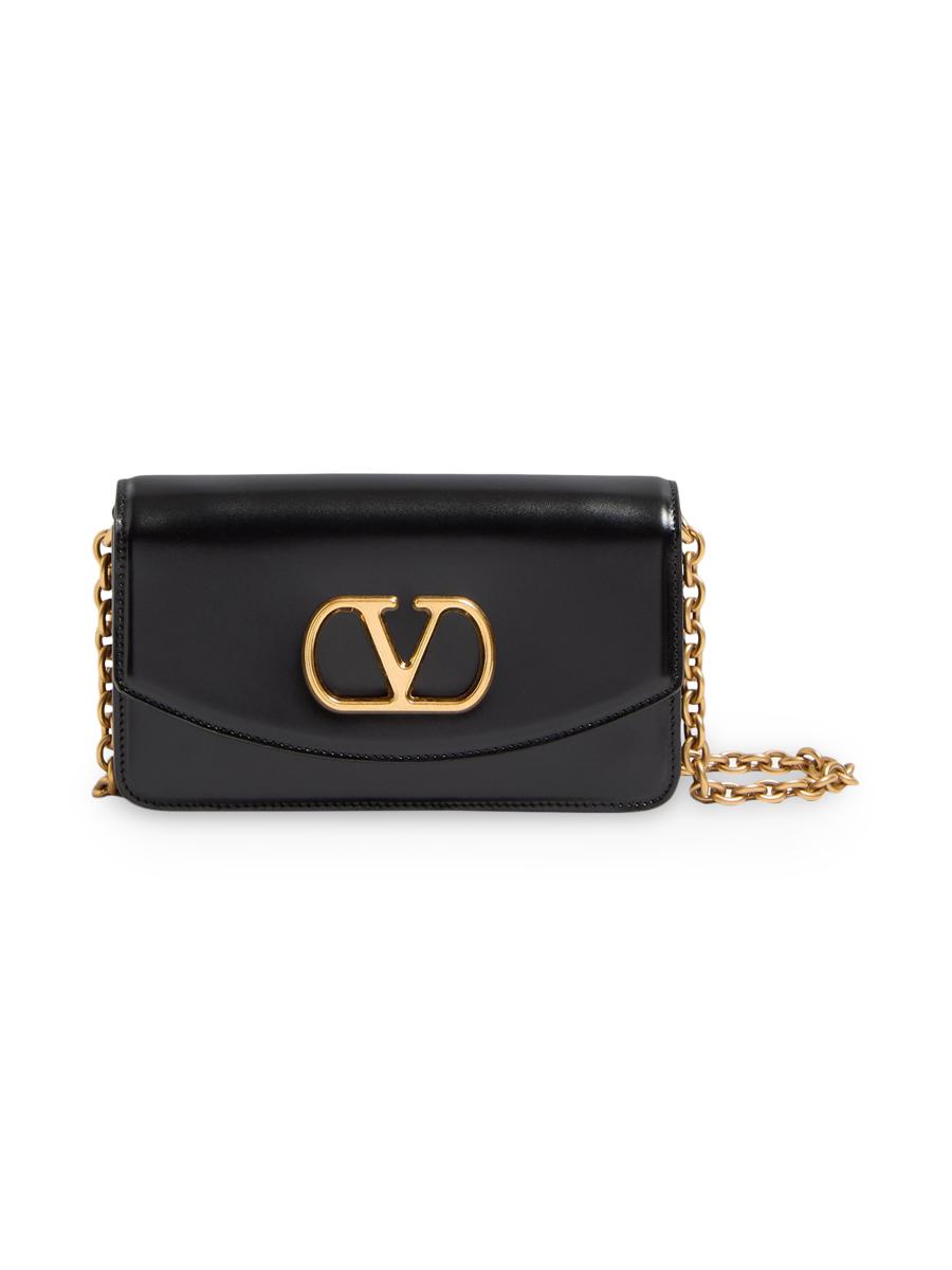 Valentino Garavani Vain Clutch Bag in Shiny Calfskin | Saks Fifth