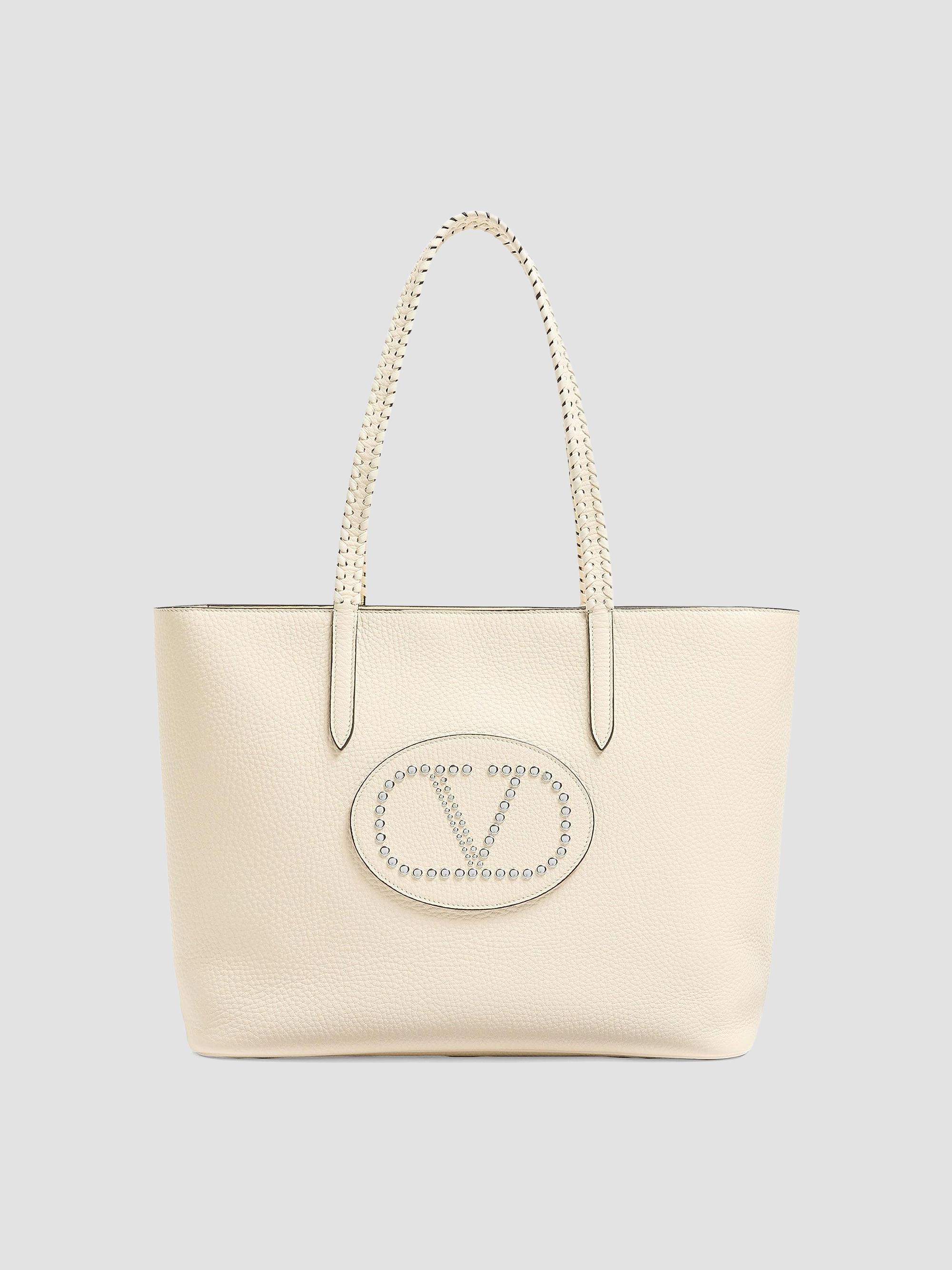 Valentino Garavani Women's Nellcôte Shopping Bag in Grainy Calfskin Leather - Light | Thumbnail 5