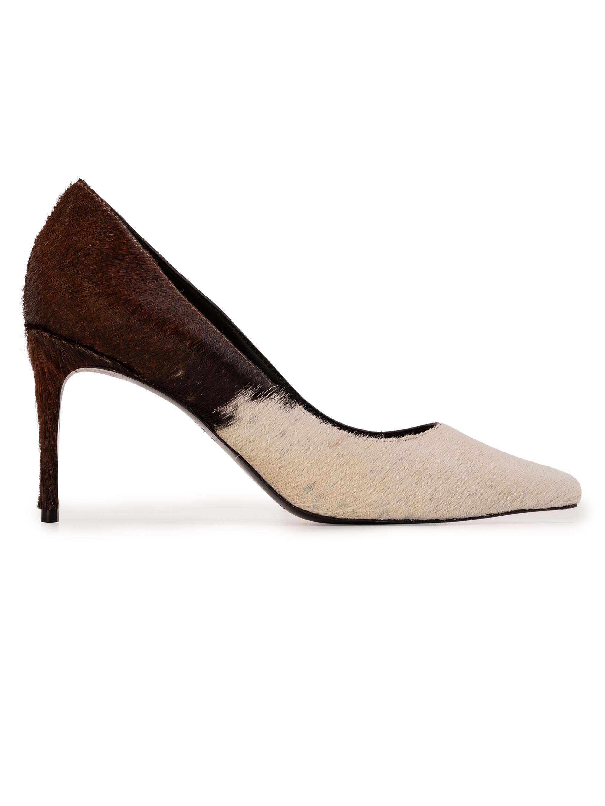 Black Suede Studio Women's Amaya 80MM Cowhide Pumps - Cowhide