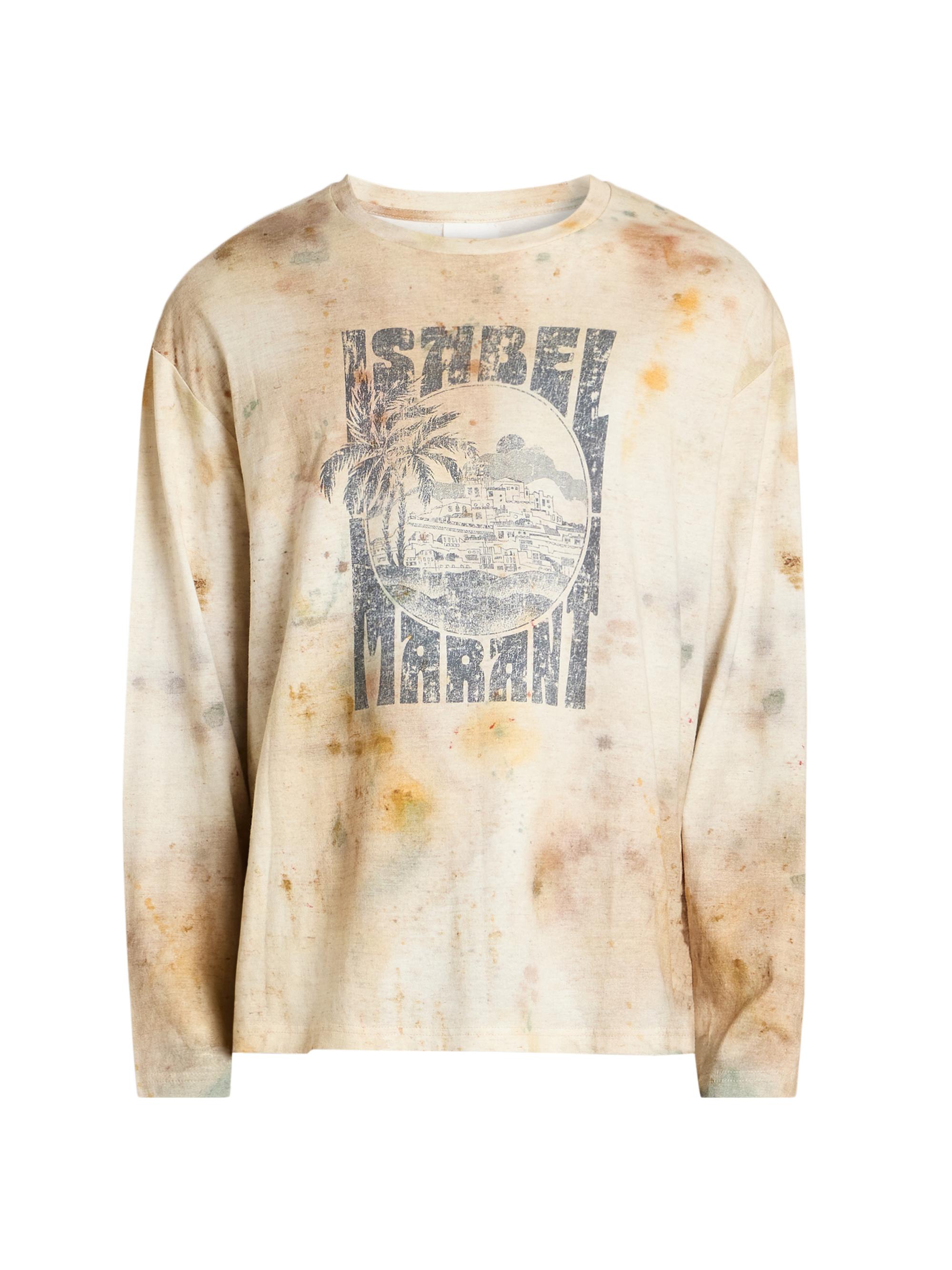 Isabel Marant Men's Leiloha Cotton Logo Sweatshirt - Beige