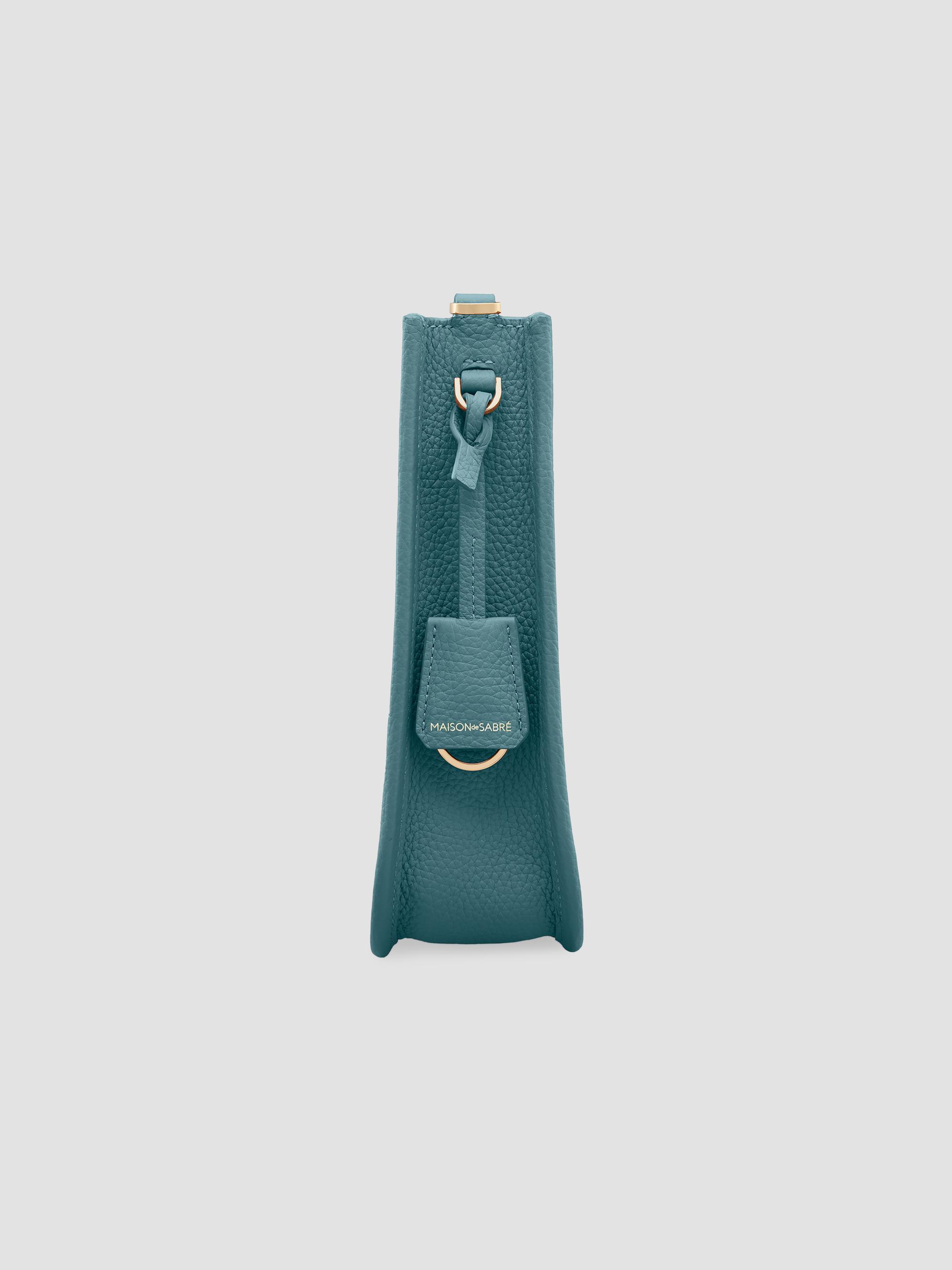 Maison de Sabre Women's Mini Leather Saddle Bag - Bondi Blue | Thumbnail 3