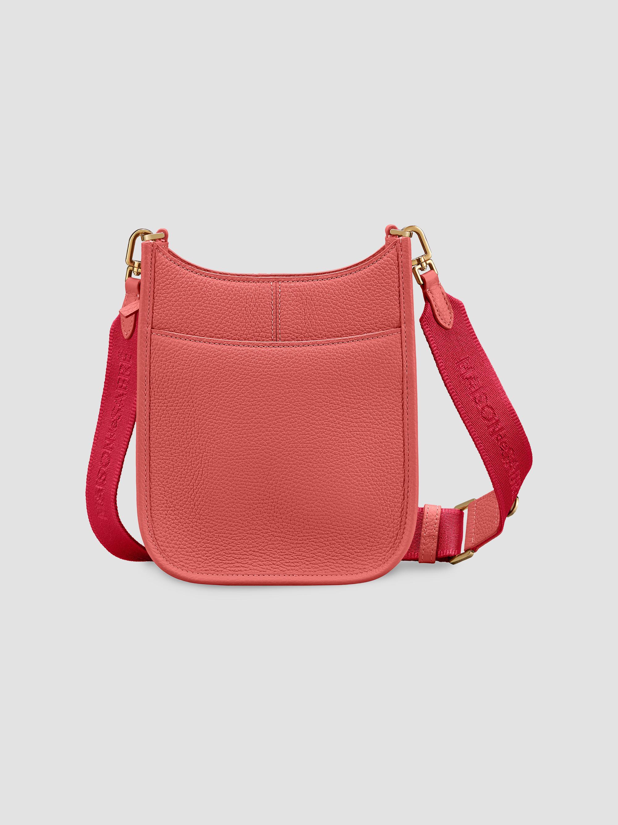 Maison de Sabre Women's Mini Leather Saddle Bag - Coral Pink | Thumbnail 5