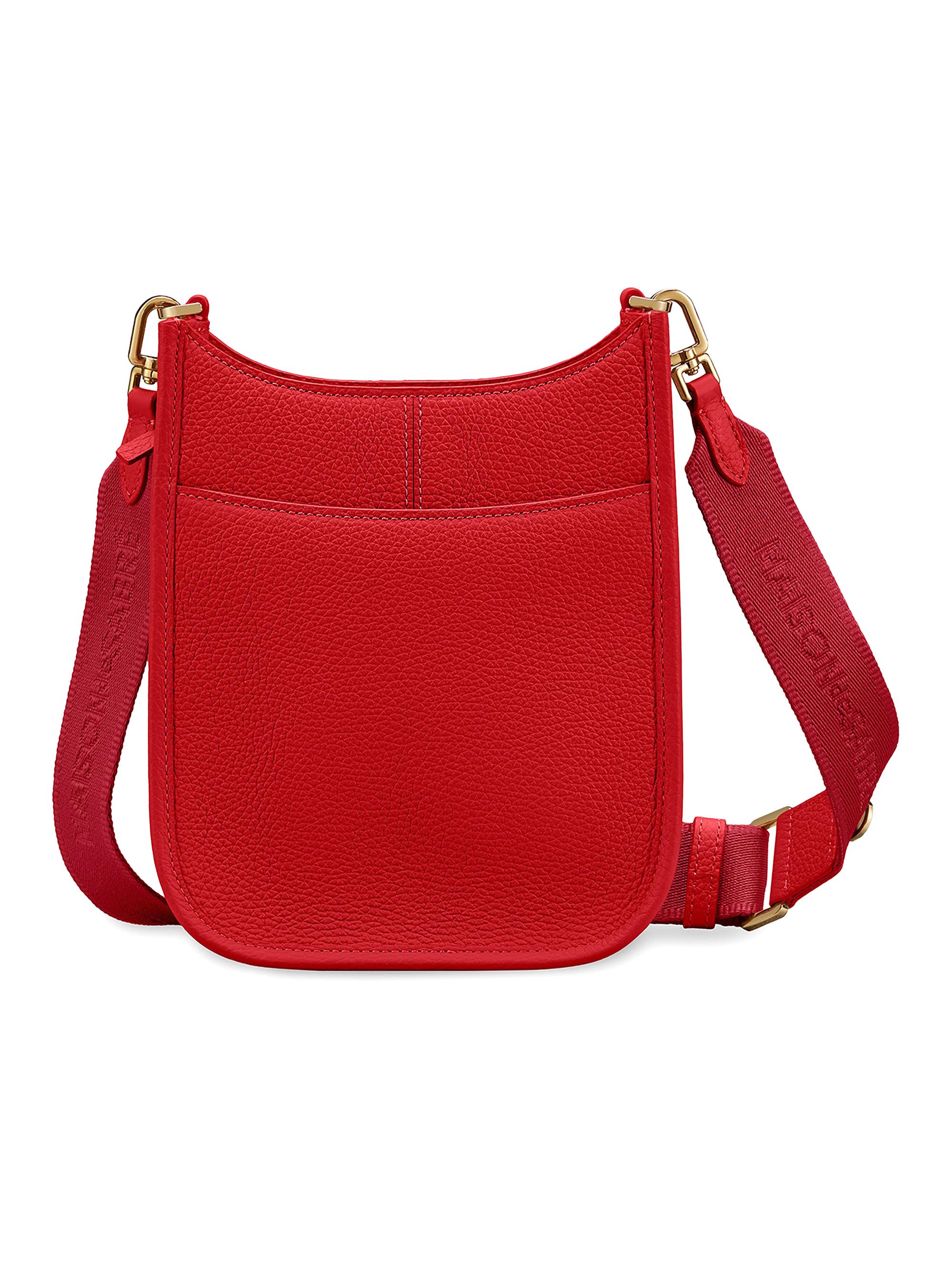 Maison de Sabre Women's Mini Leather Saddle Bag - Pomegranate Red | Thumbnail 7