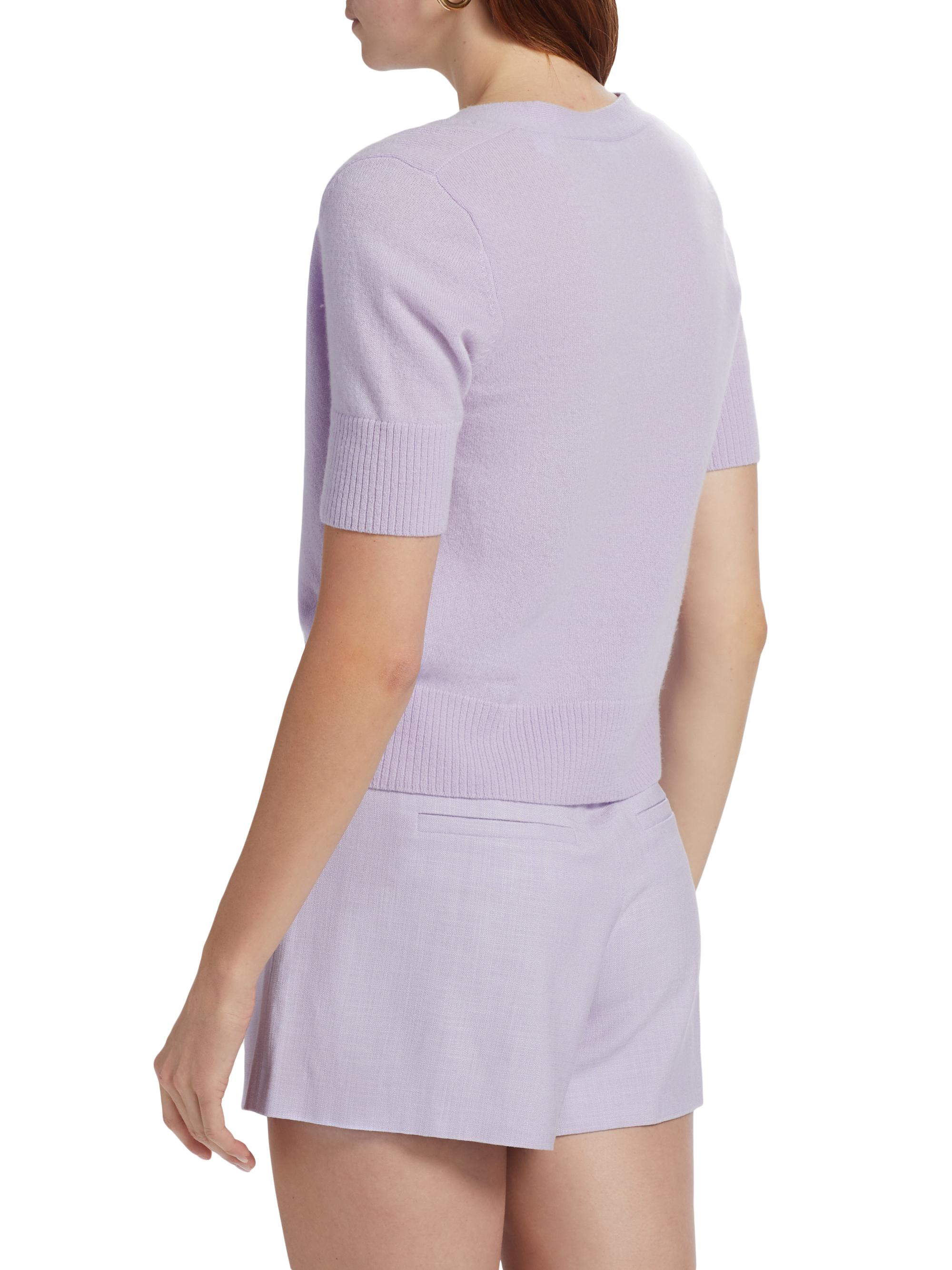 トップス semon unisex SA 2TONE KNIT LAVENDER Cynthia Rowley Cotton Short-Sleeve Sweater | Saks Fifth Avenue