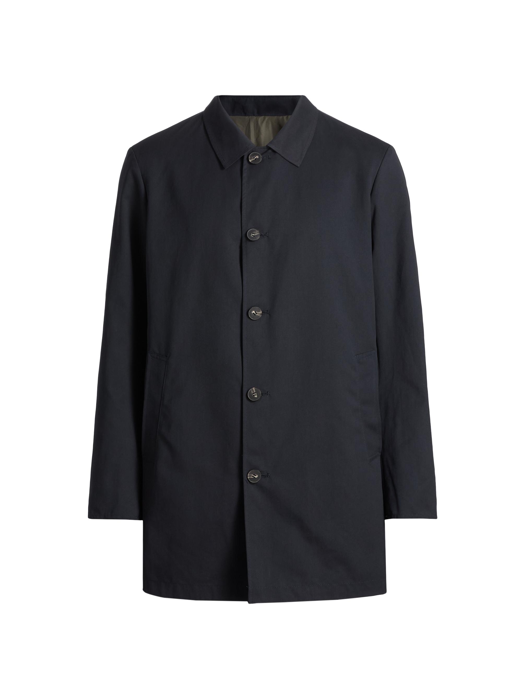Norwegian Wool Herringbone Wool & Cashmere Down Three-Quarter