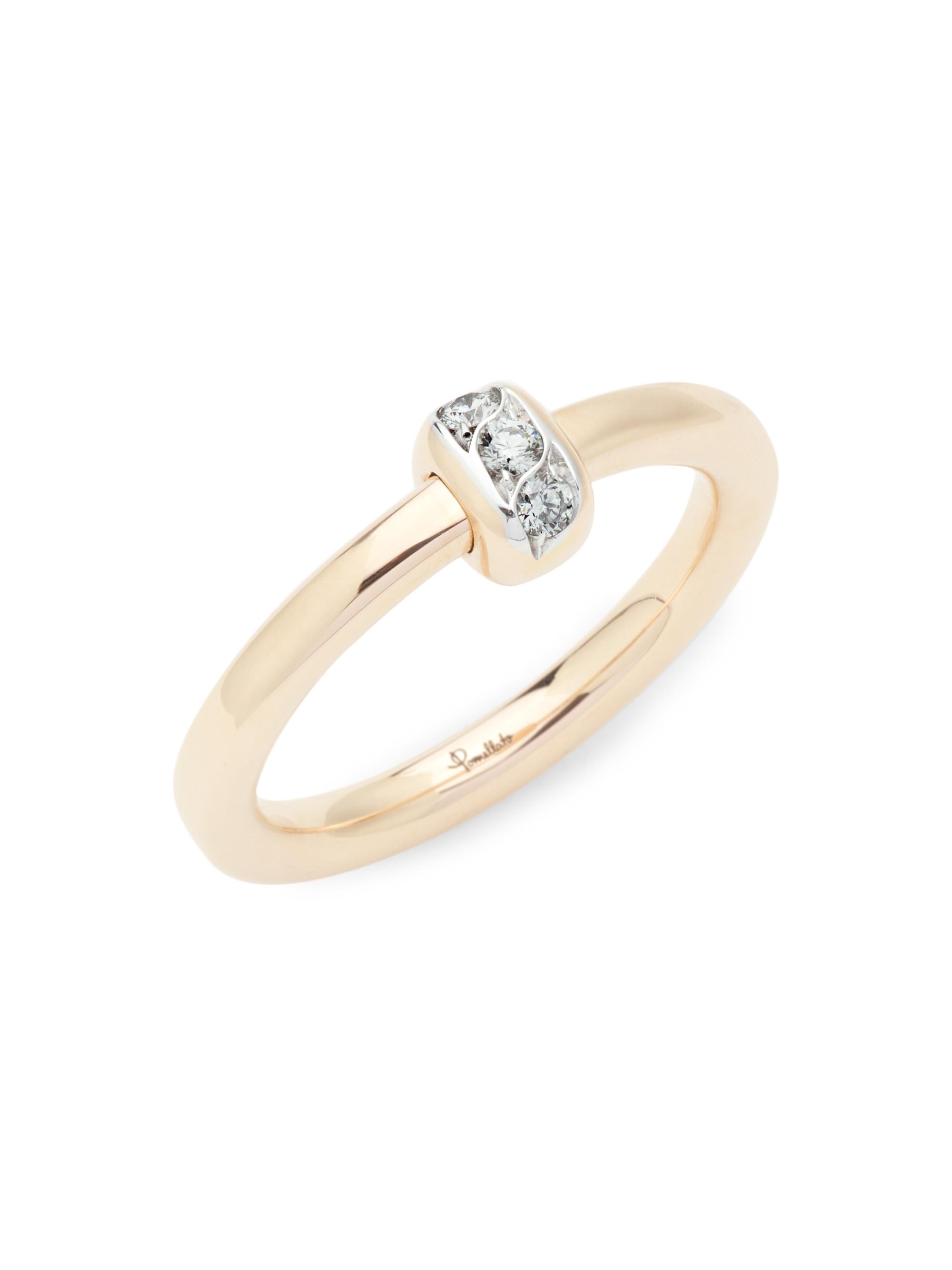 Pomellato Women's  Together 18K Rose Gold & Diamond Ring - Rose Gold