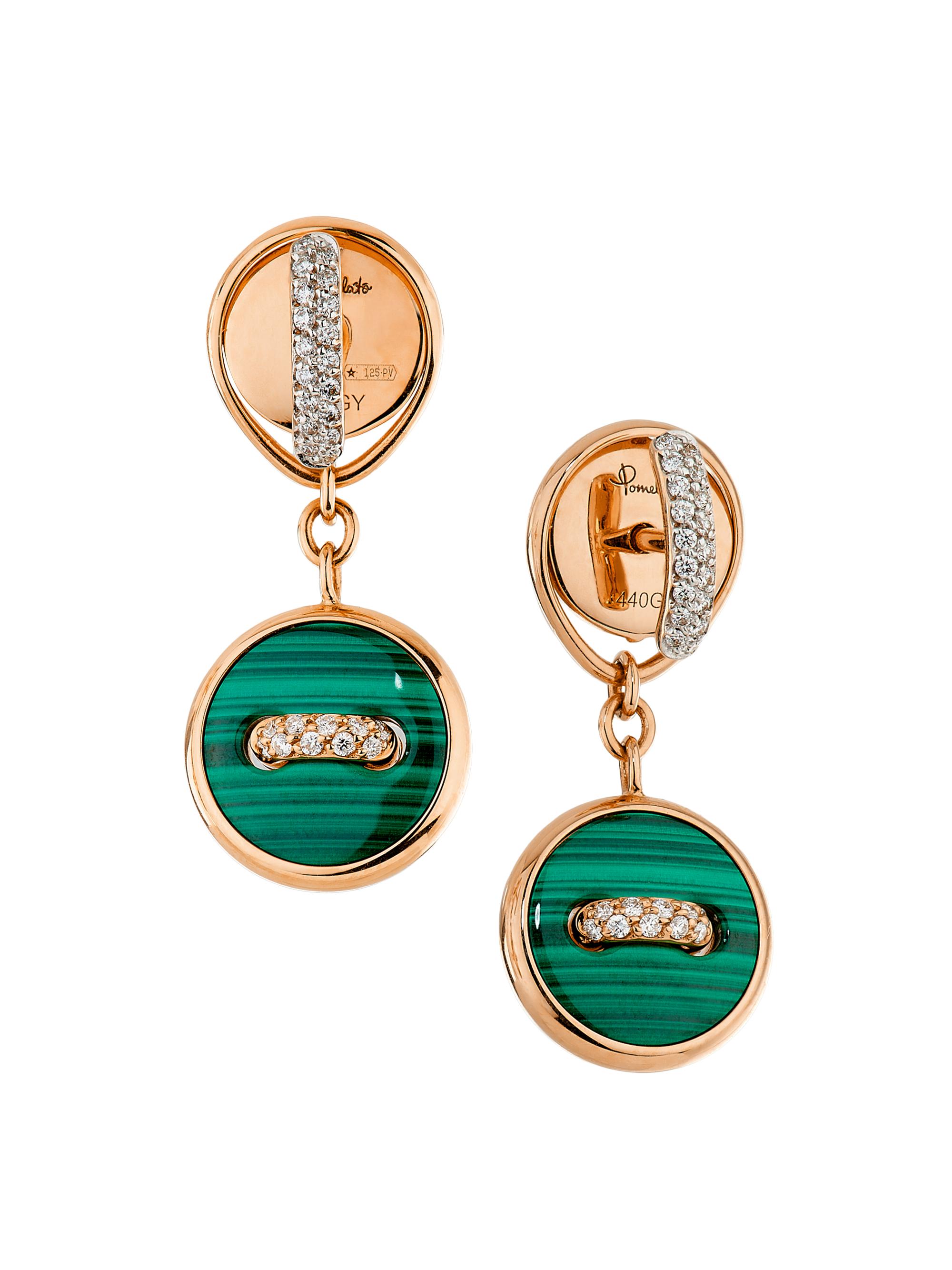 Pomellato Women's Pom Pom Dot 18K Rose Gold & Multi-Gemstone Reversible Ear Jackets - Rose Gold