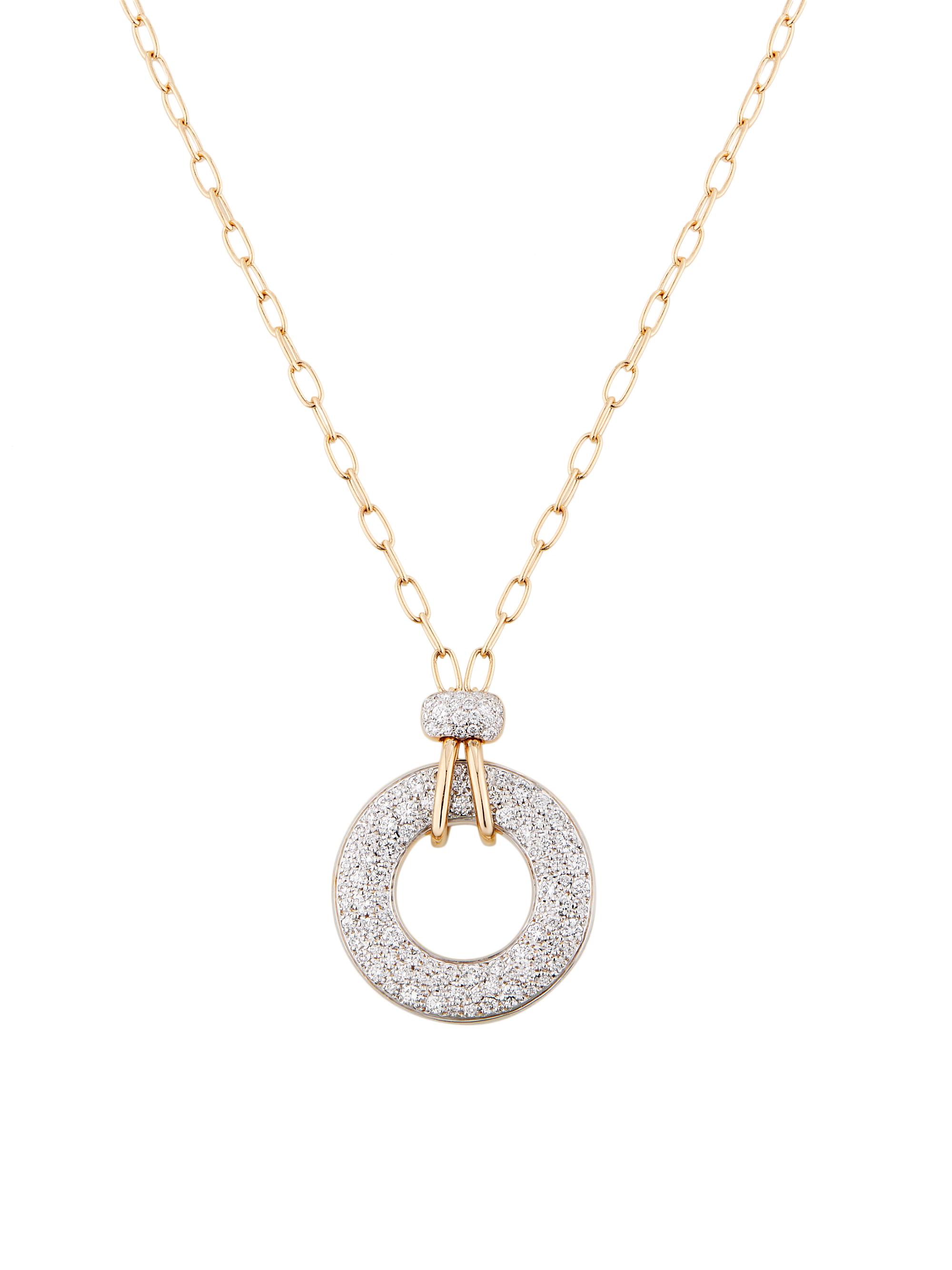 Pomellato Women's Iconica 18K Rose Gold & 0.90 TCW Diamond Reversible Pendant Necklace - Rose Gold