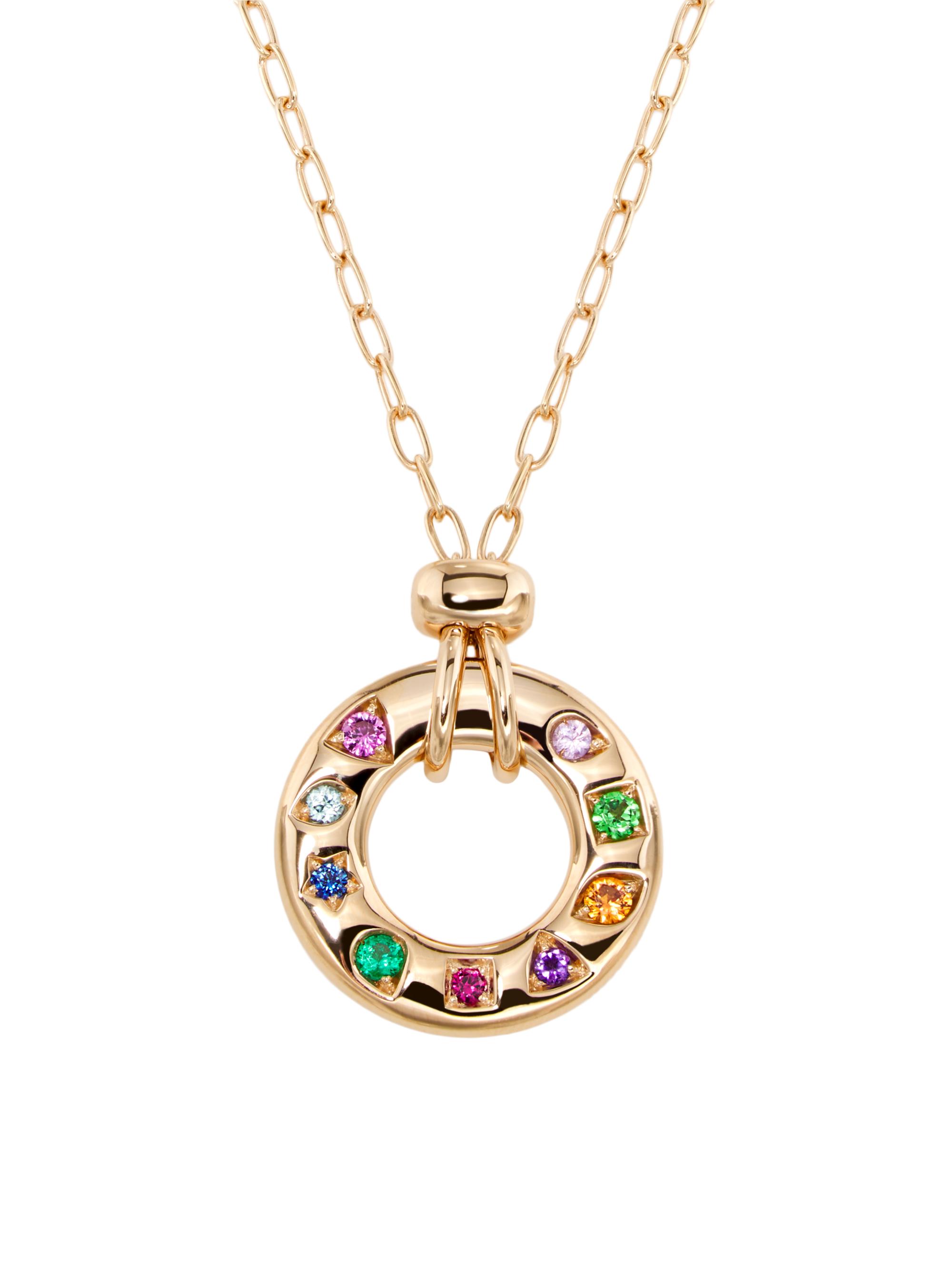 Pomellato Women's Iconica 18K Rose Gold & Mixed-Gemstone Pendant Necklace - Rose Gold