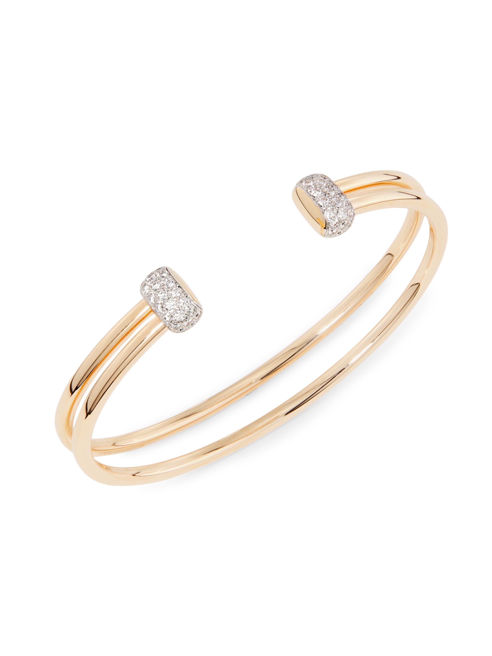 Pomellato Women's  Together 18K Rose Gold & 0.60 TCW Diamond Cuff - Rose Gold