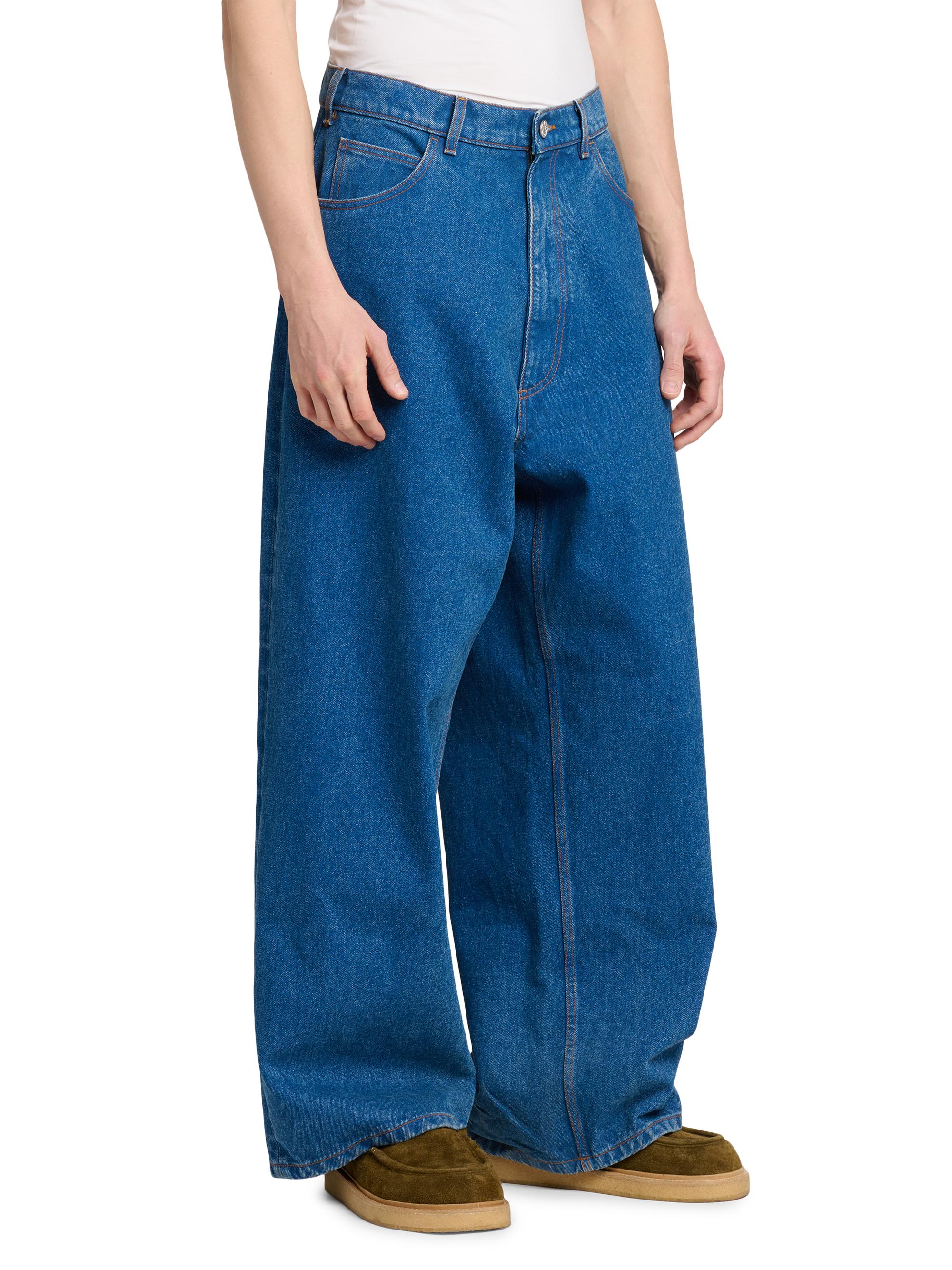 Marni Patch Logo Wide-Leg Jeans | Saks Fifth Avenue