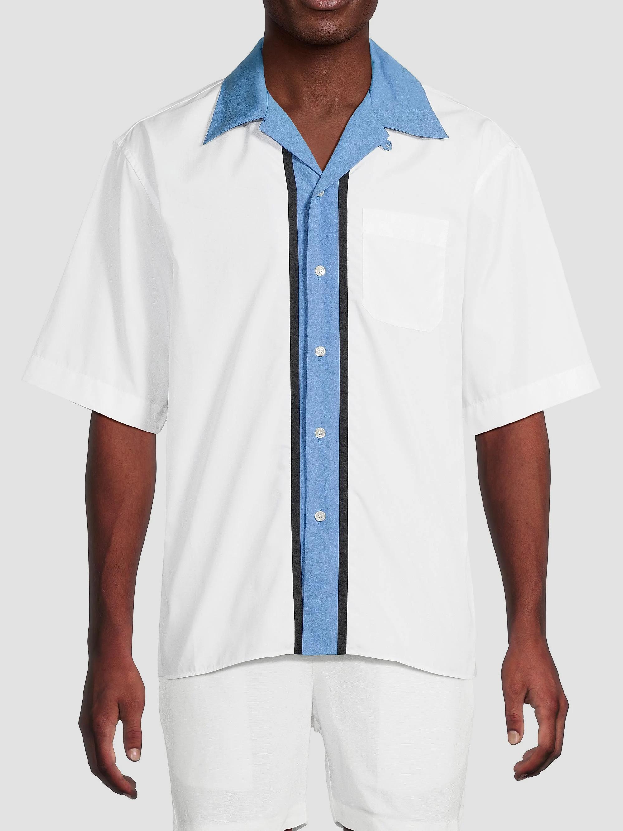 Marni Vertical Stripe Poplin Bowling Shirt | Saks Fifth Avenue
