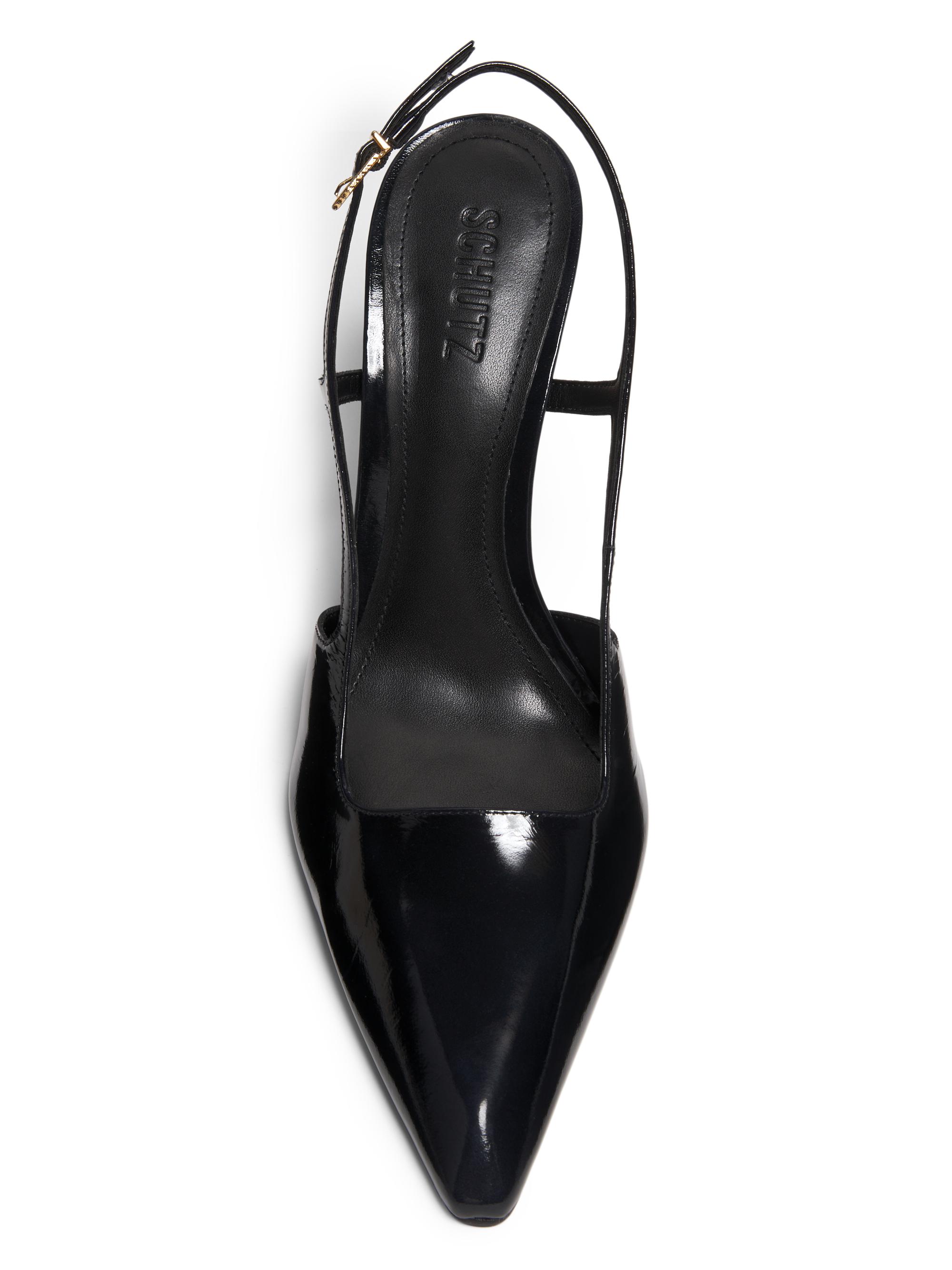Schutz Sophia 100MM Patent Leather Slingback Pumps | Saks Fifth Avenue