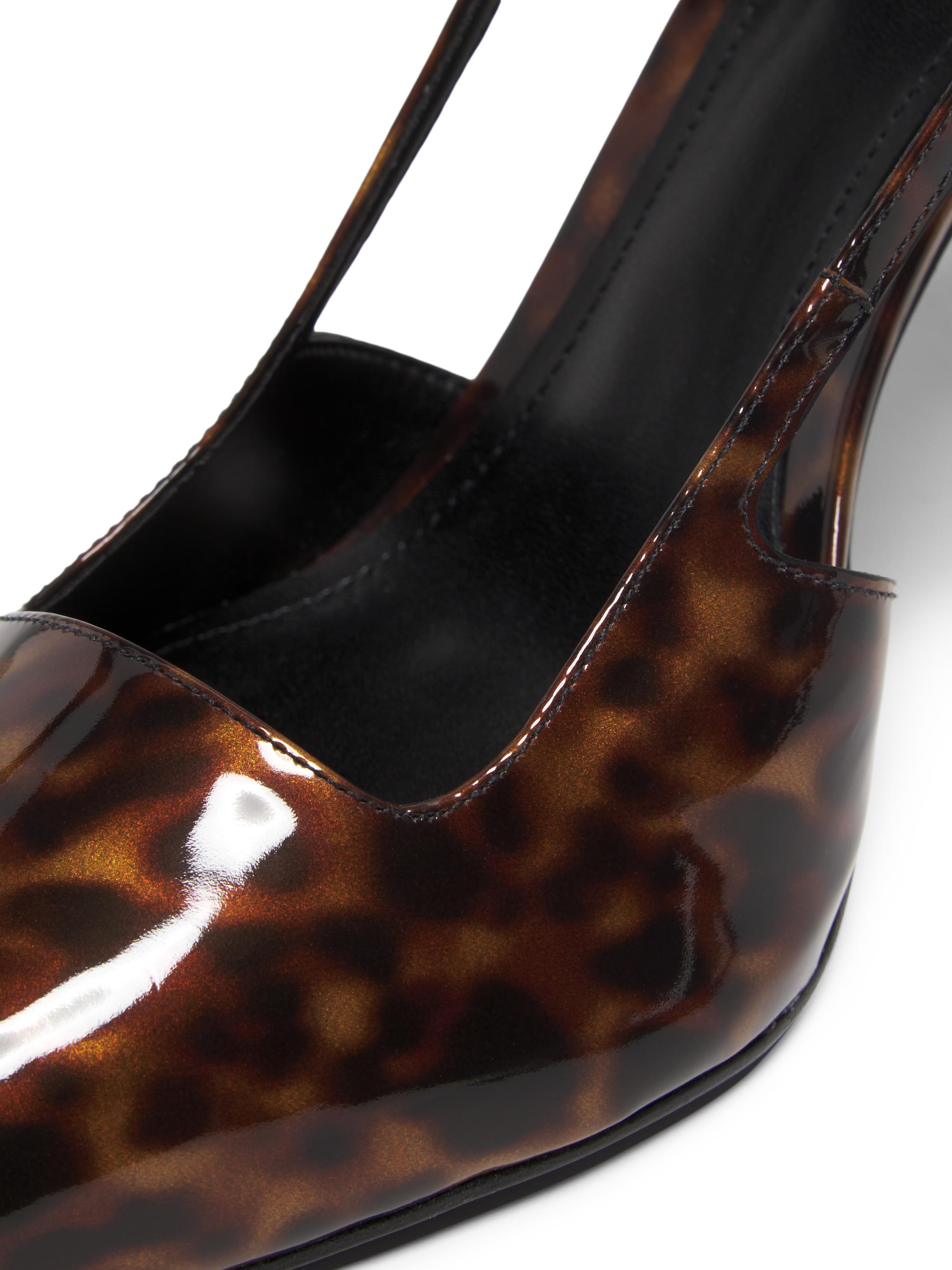 Schutz Sophia 100MM Printed Patent Leather Pumps | Saks