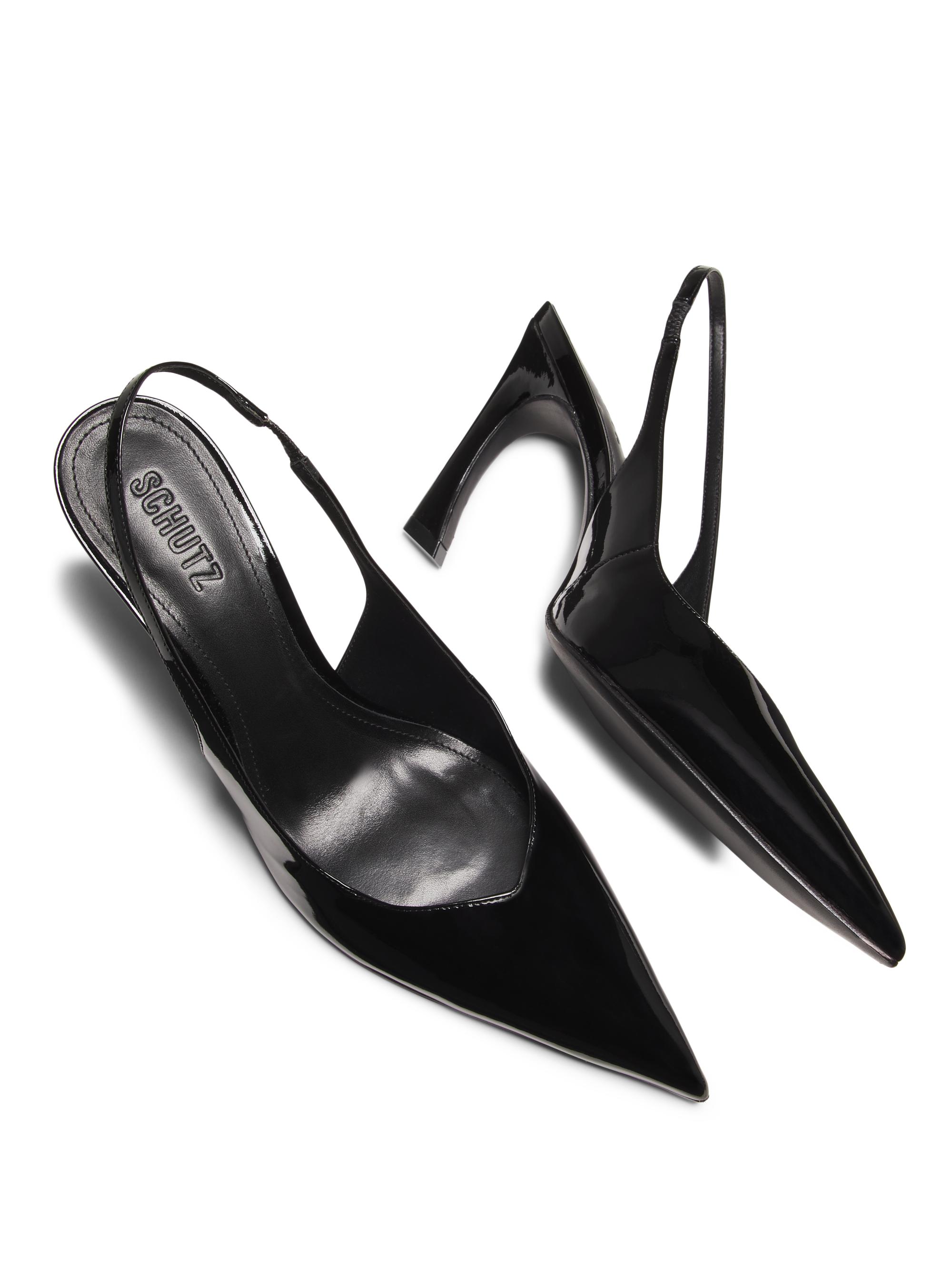 Schutz Lexi 90MM Patent Leather Slingback Pumps | Saks Fifth Avenue