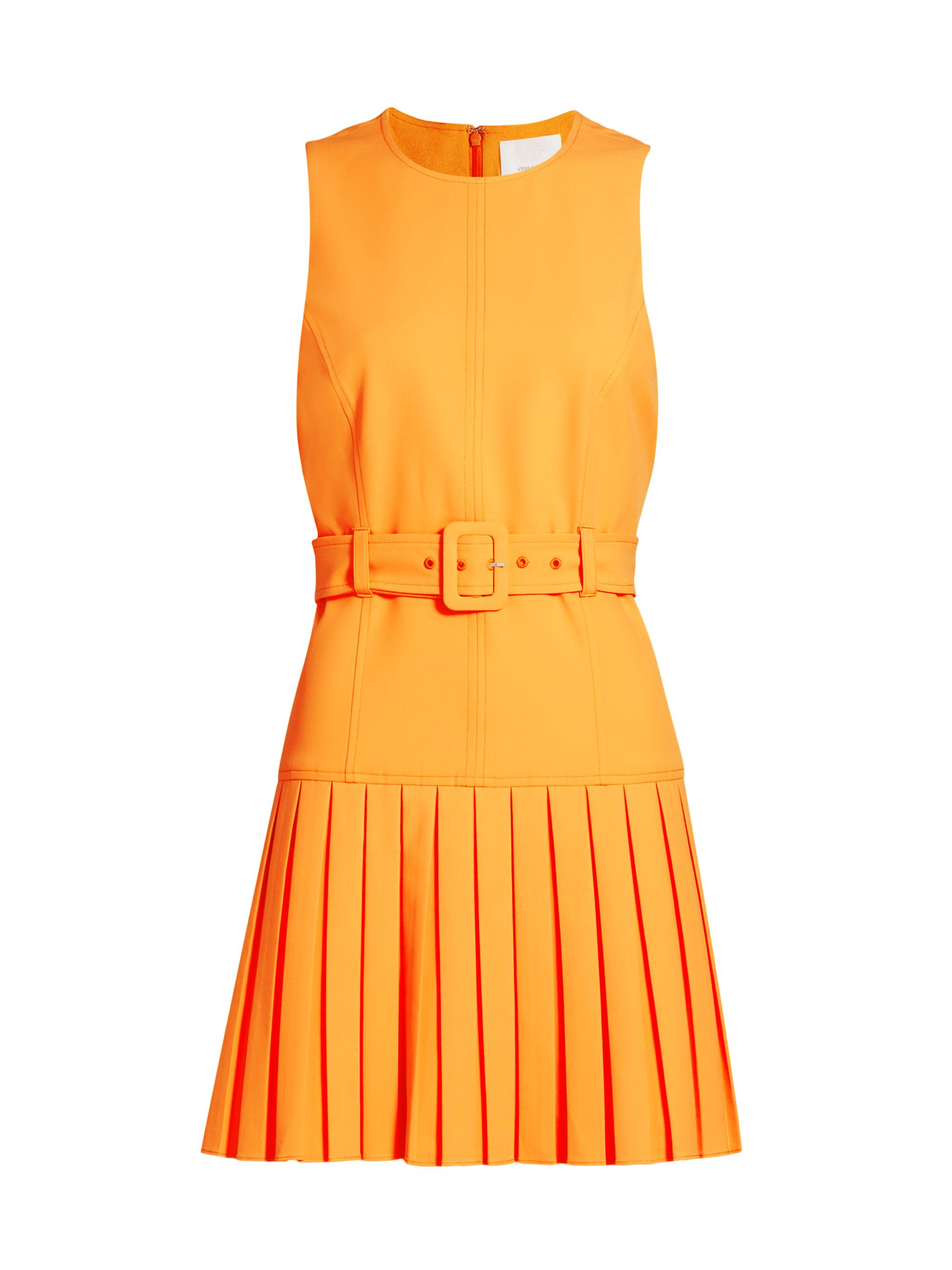 Cinq à Sept Women's Charolette Crêpe Belted Minidress - Papaya