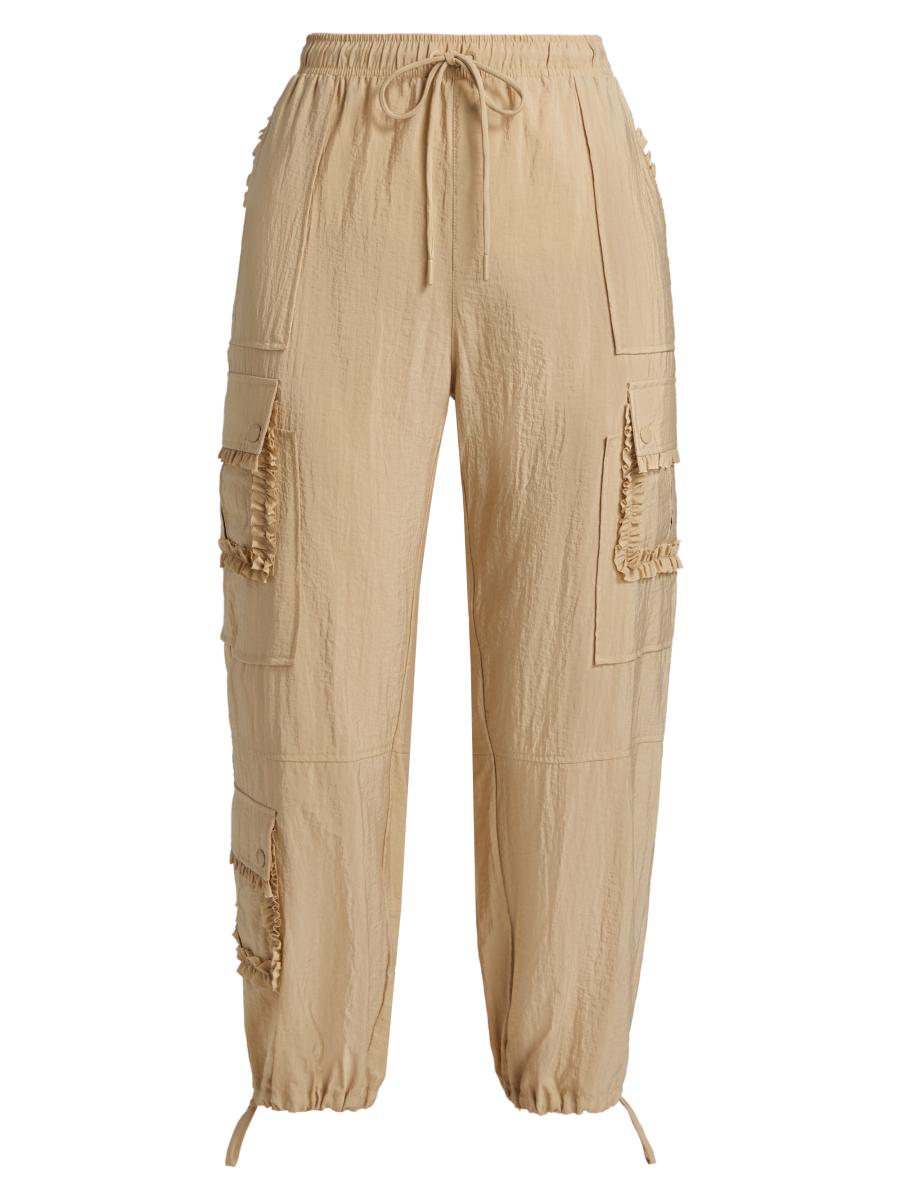 Cinq à Sept Nissan Ruffled Parachute Crop Pants | Saks Fifth