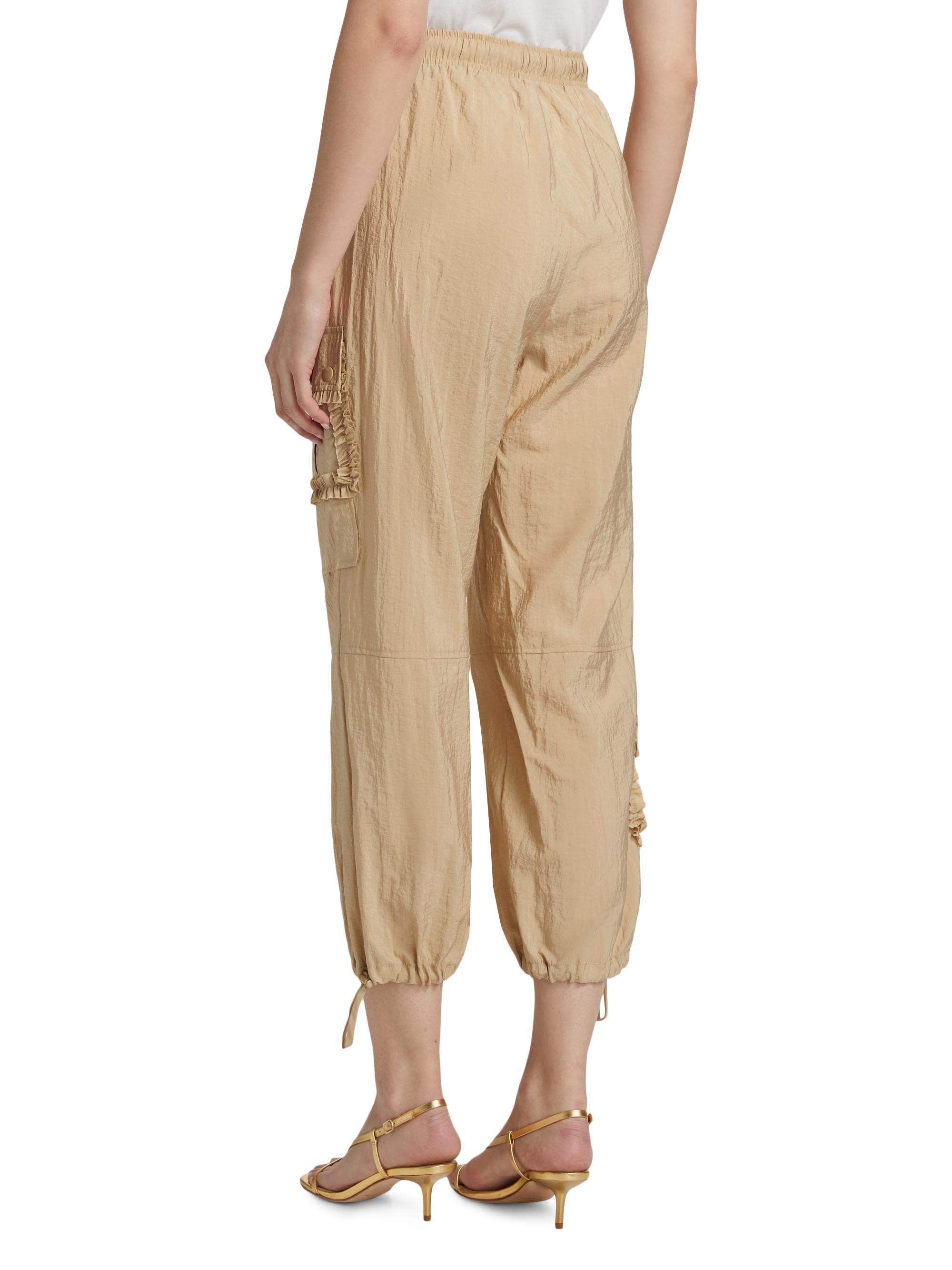 Cinq à Sept Nissan Ruffled Parachute Crop Pants | Saks Fifth Avenue