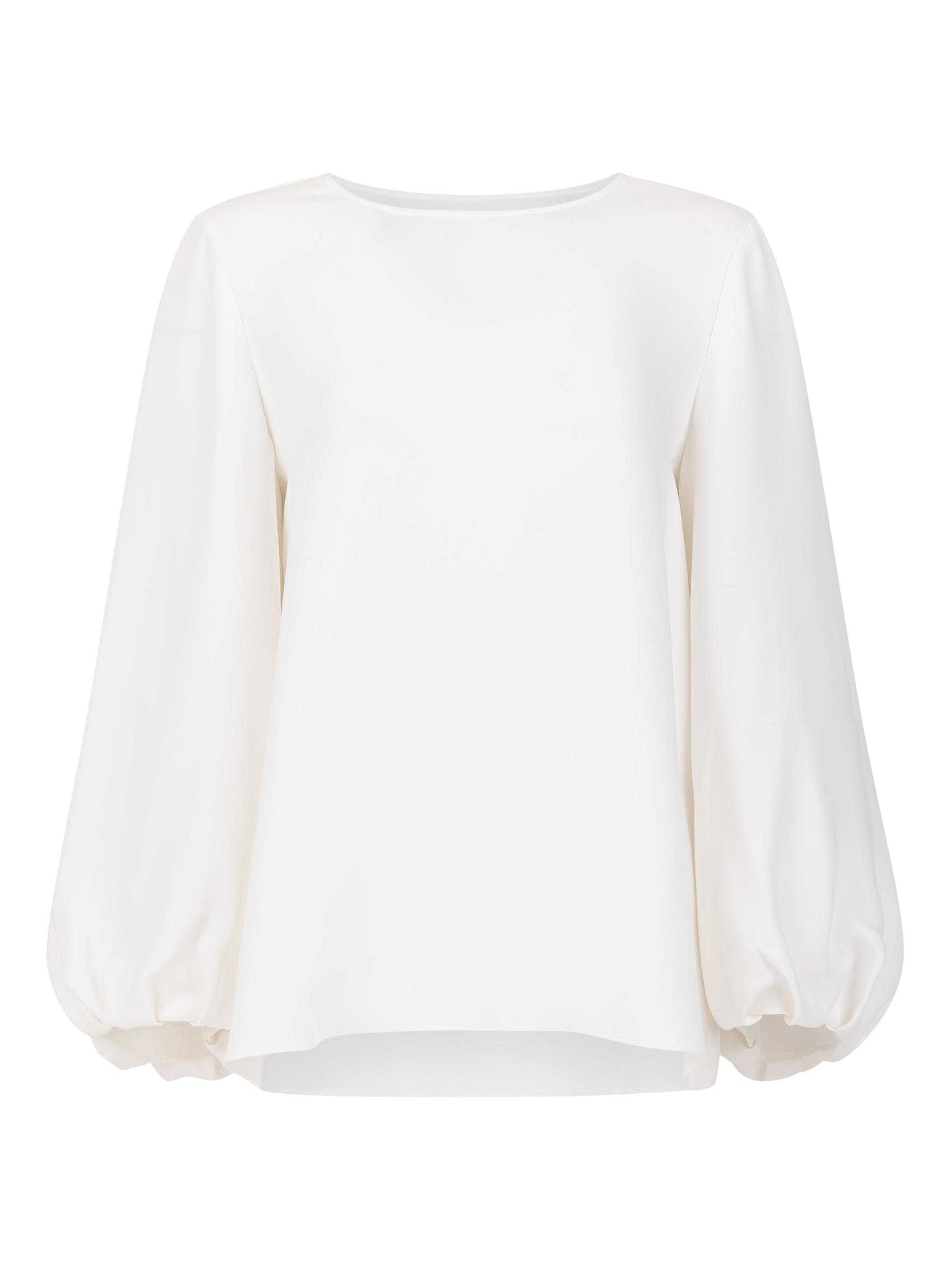 Careste Women's Logan Voluminous Sleeve Top - Brilliant White