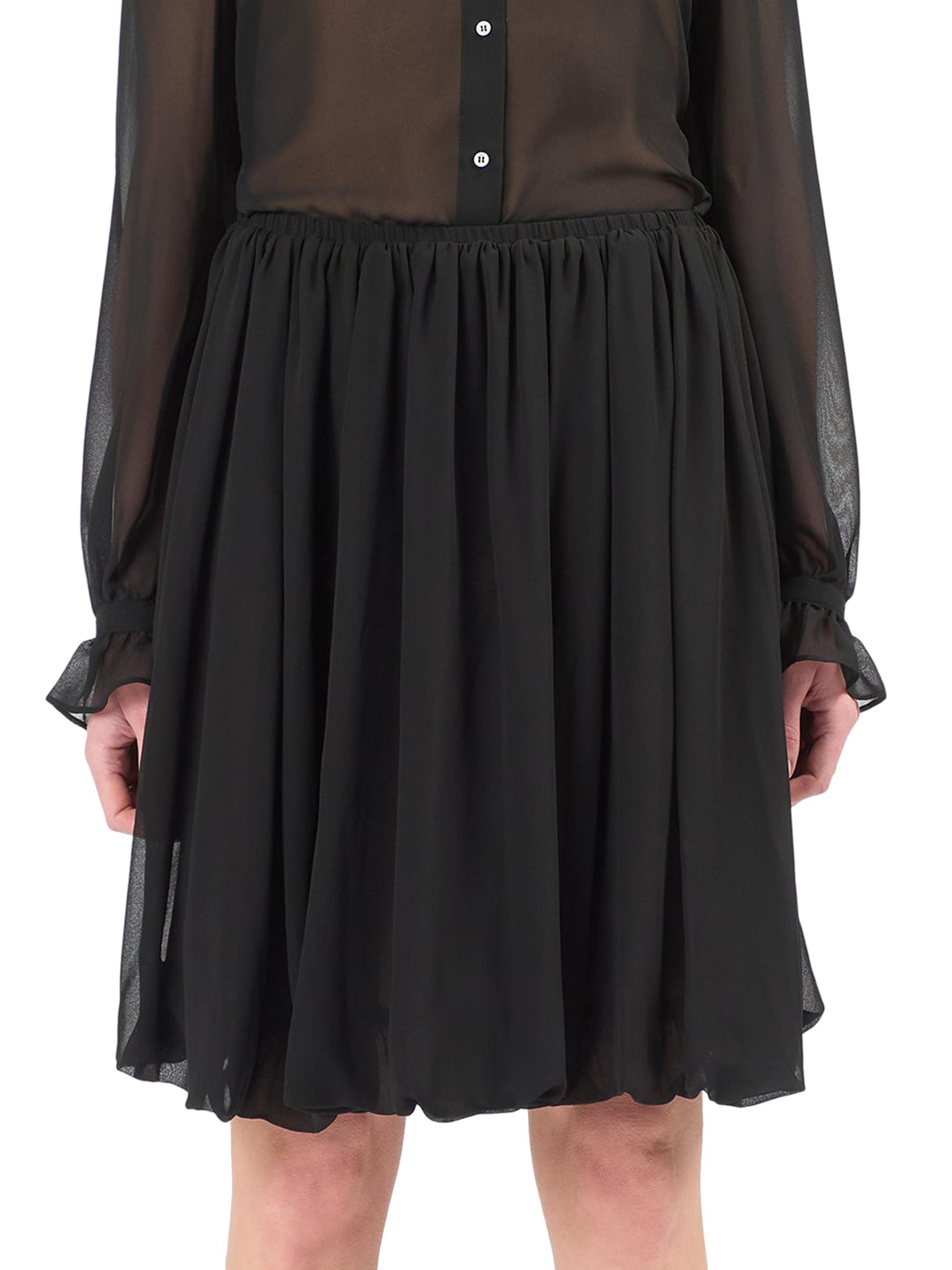 Careste Women's Dottie Bubble Skirt - Black - back view in Black