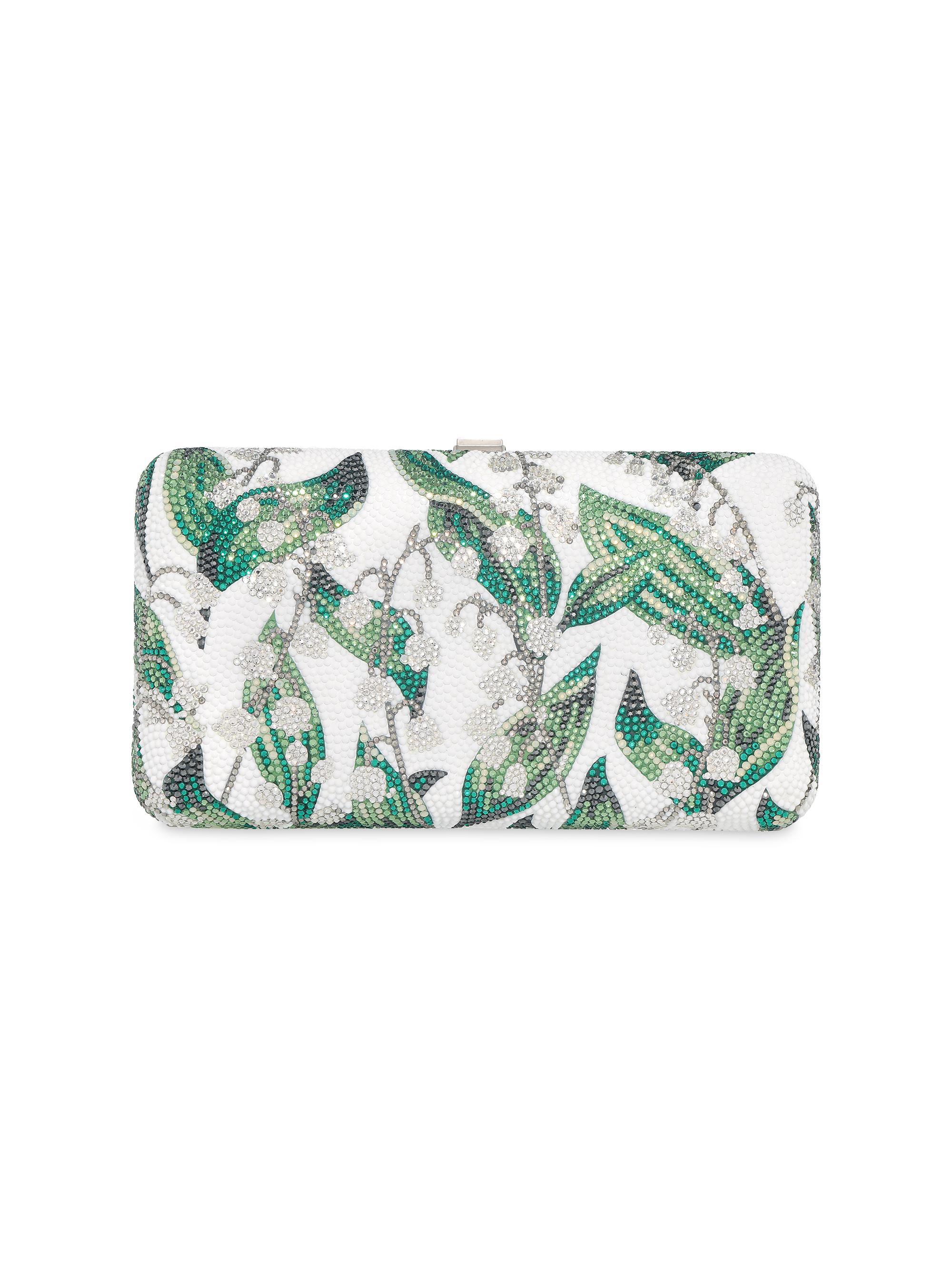 Judith Leiber Couture Women's Embellished Rectangle Box Clutch - White Multi