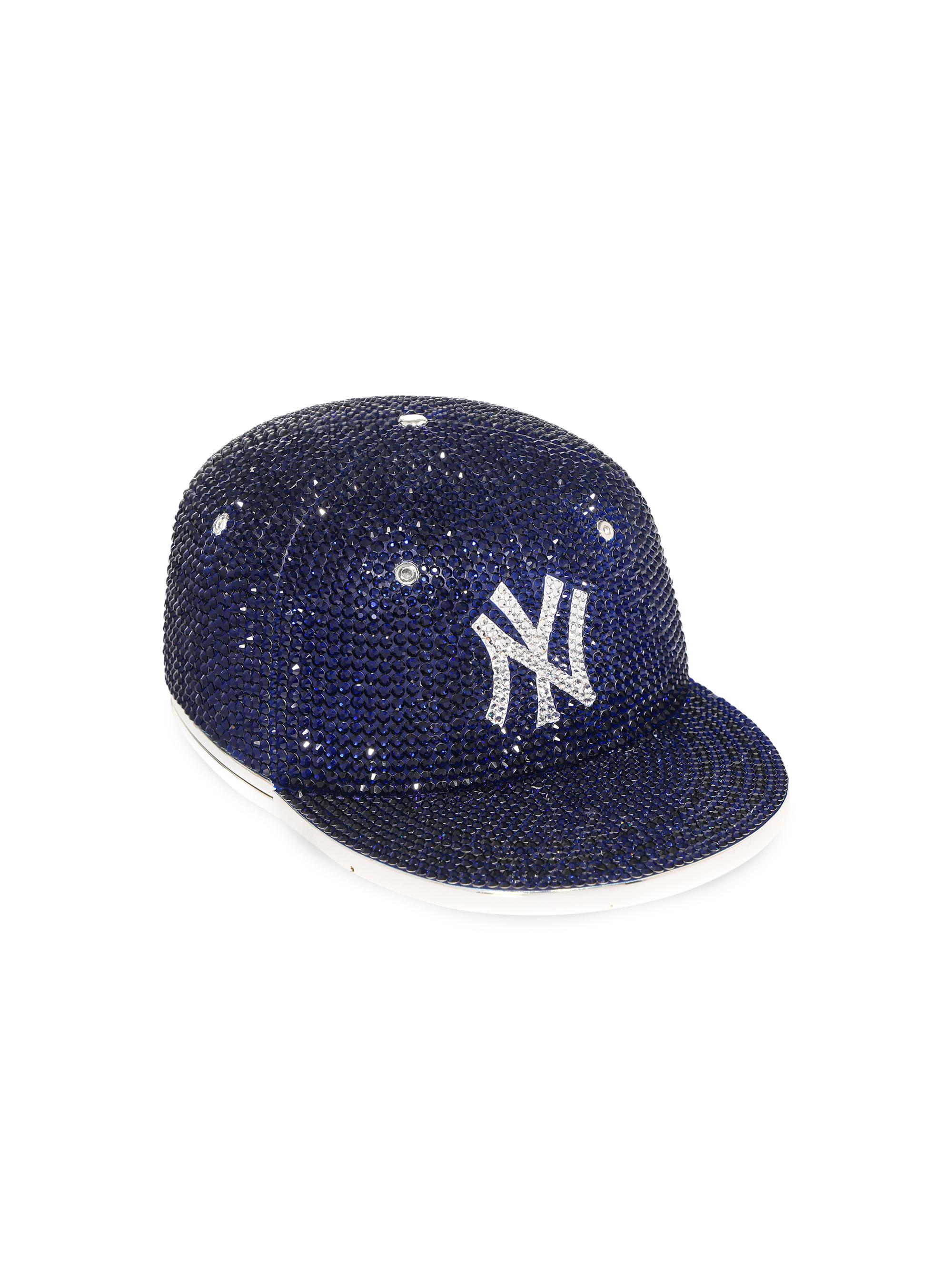 Judith Leiber Couture Women's New York Yankees Embellished Cap Clutch - Blue Multi