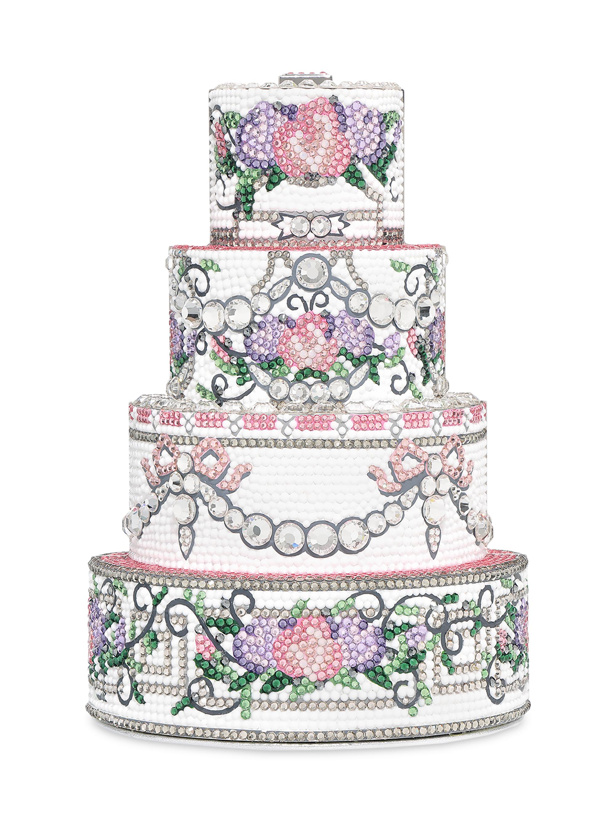 Judith Leiber Couture Women's Tiered Cake Embellished Clutch - White Multi