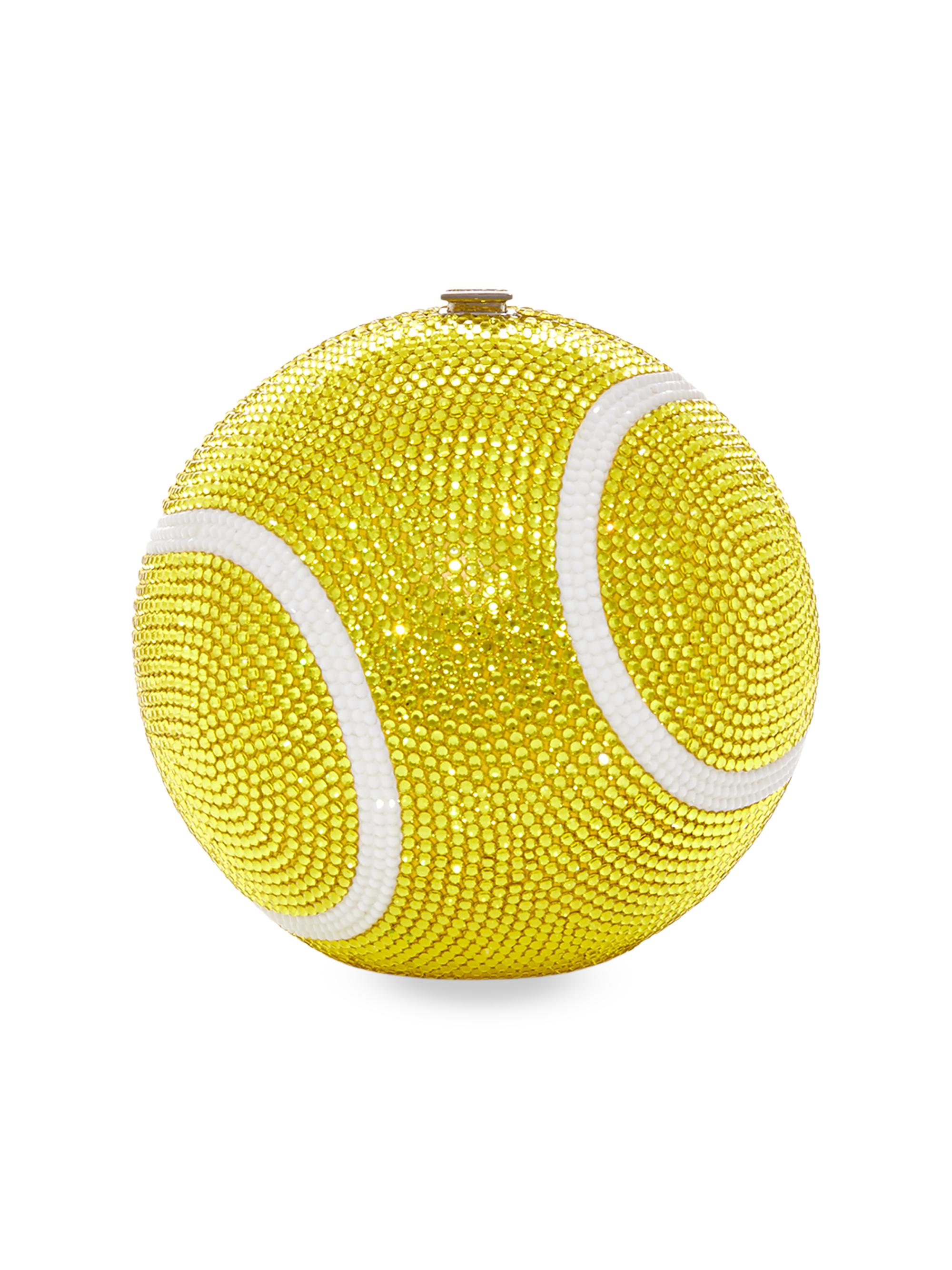Judith Leiber Couture Women's Tennis Ball Crystal-Embellished Clutch - Yellow