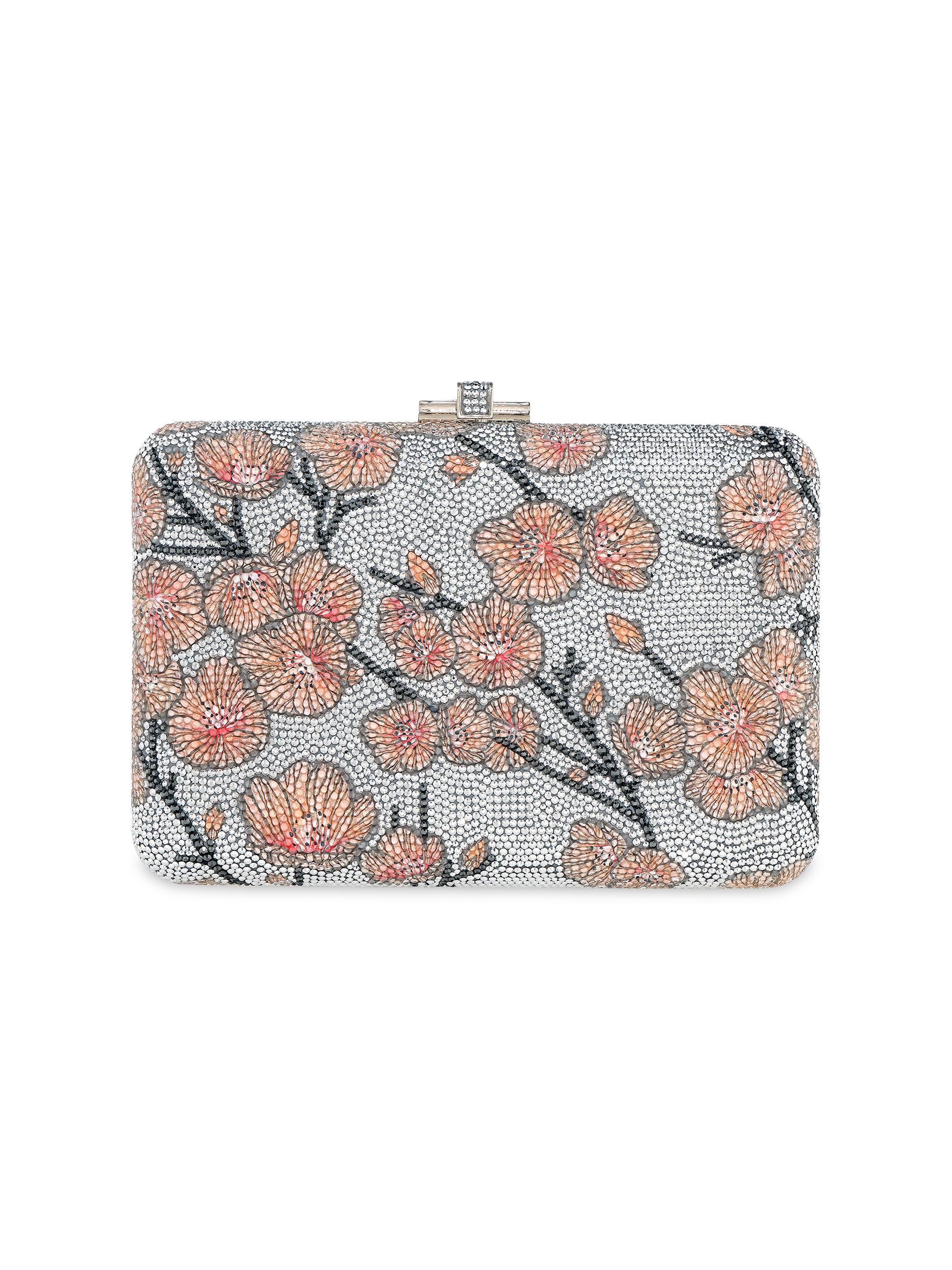 Judith Leiber Couture Women's Slim Slide Floral Crystal-Embellished Clutch - Silver Multi