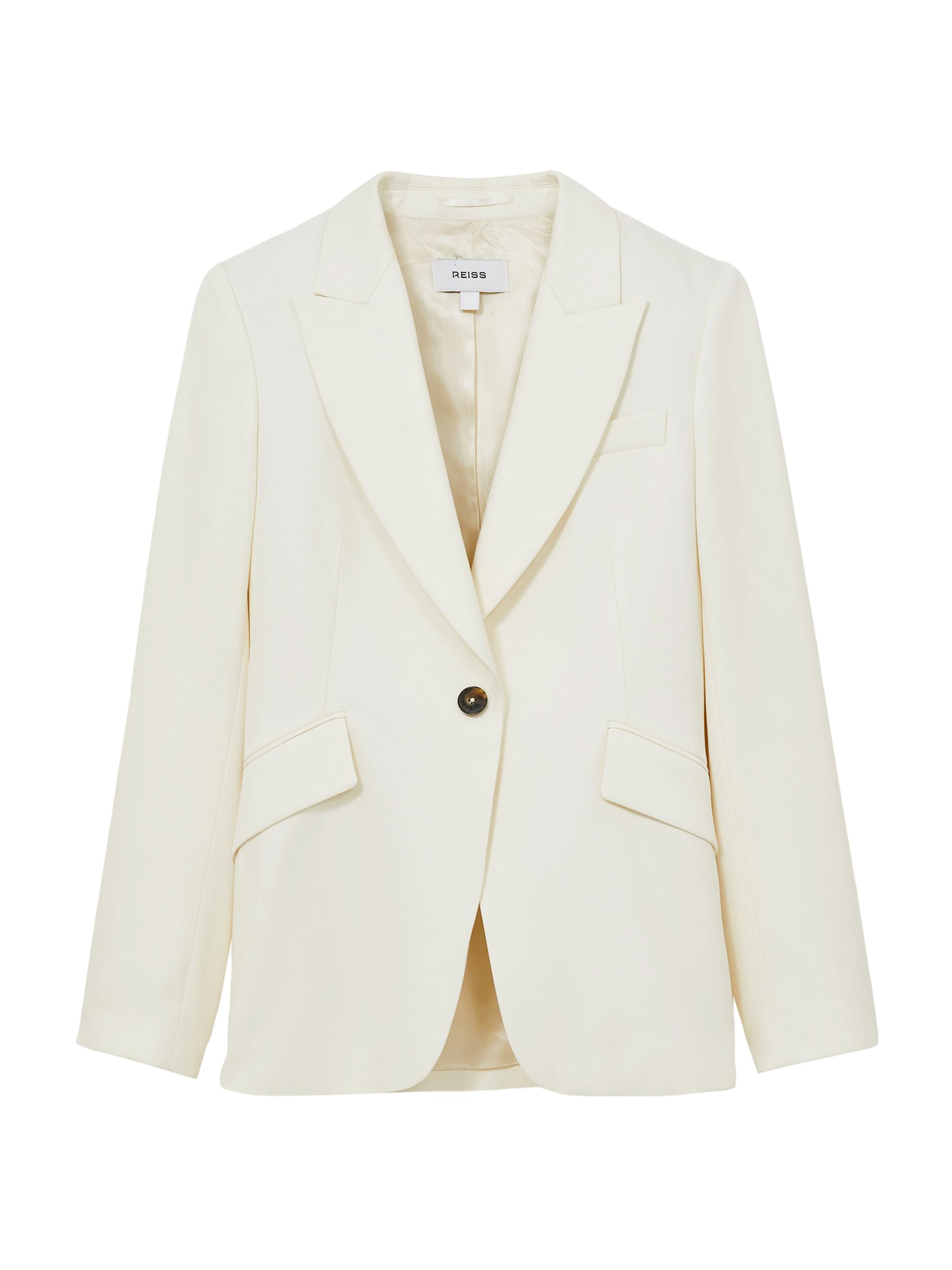 Reiss Women's Millie One-Button Blazer - Cream