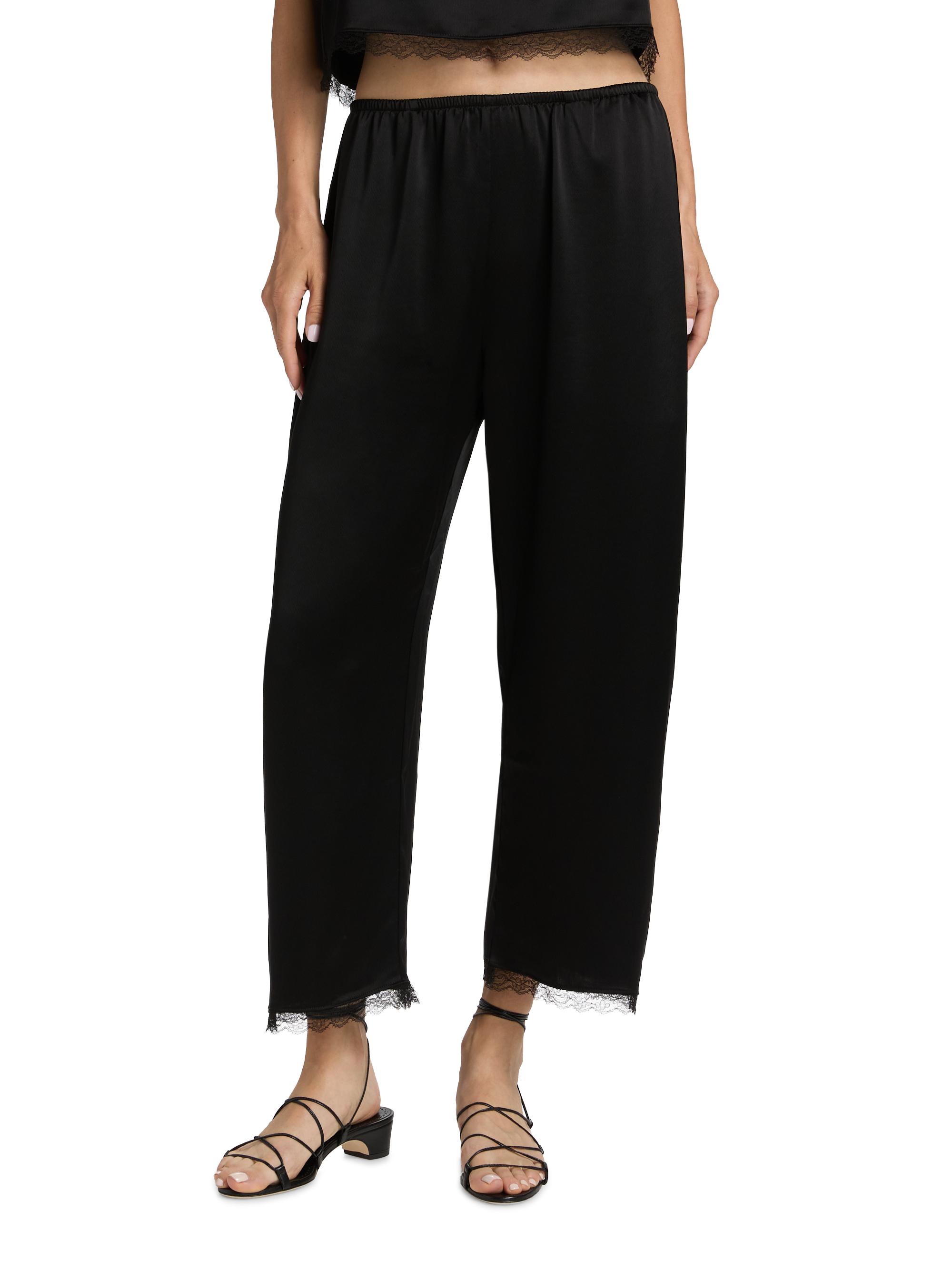 Leset Barb Lace-Trim Cropped Pants | Saks Fifth Avenue
