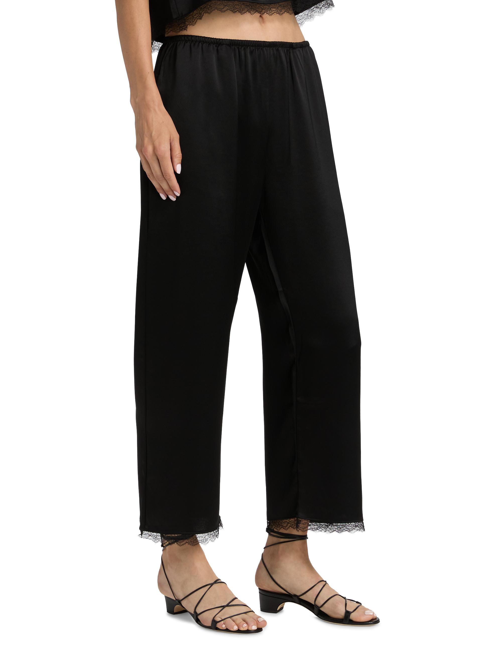 Leset Barb Lace-Trim Cropped Pants | Saks Fifth Avenue