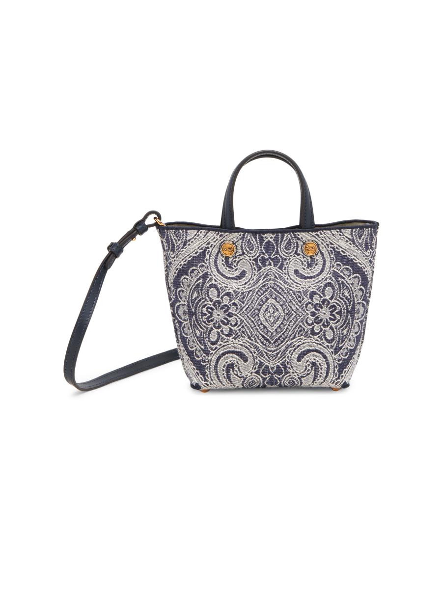 Etro Extra Small Essential Denim Shopping Bag | Saks Fifth